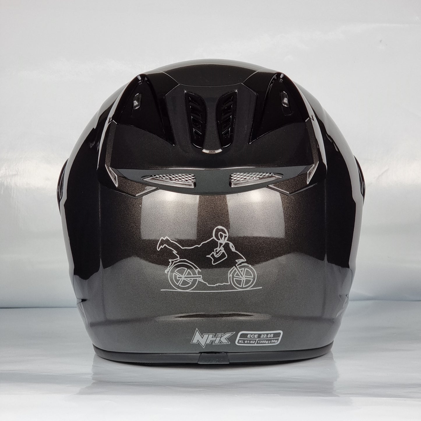 NHK Helmet X SUPERFLY R6 v2 Solid (Gunmetal Glossy)
