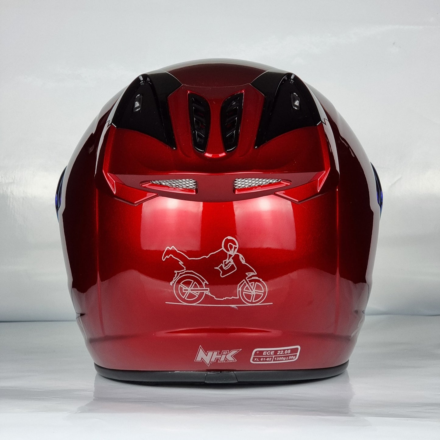 NHK Helmet X SUPERFLY R6 v2 Solid (Candy Red Glossy)