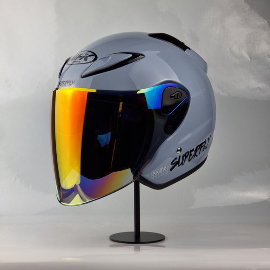 NHK Helmet X SUPERFLY R6 v2 Solid (Nardo Blue Glossy)