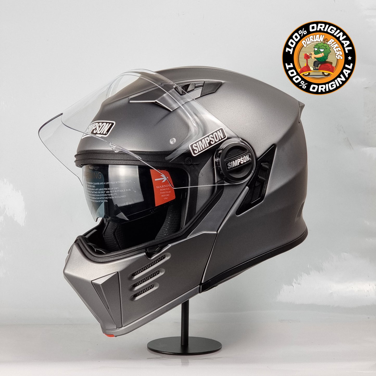 Simpson Helmet Darksome Bandit (Flat Alloy)