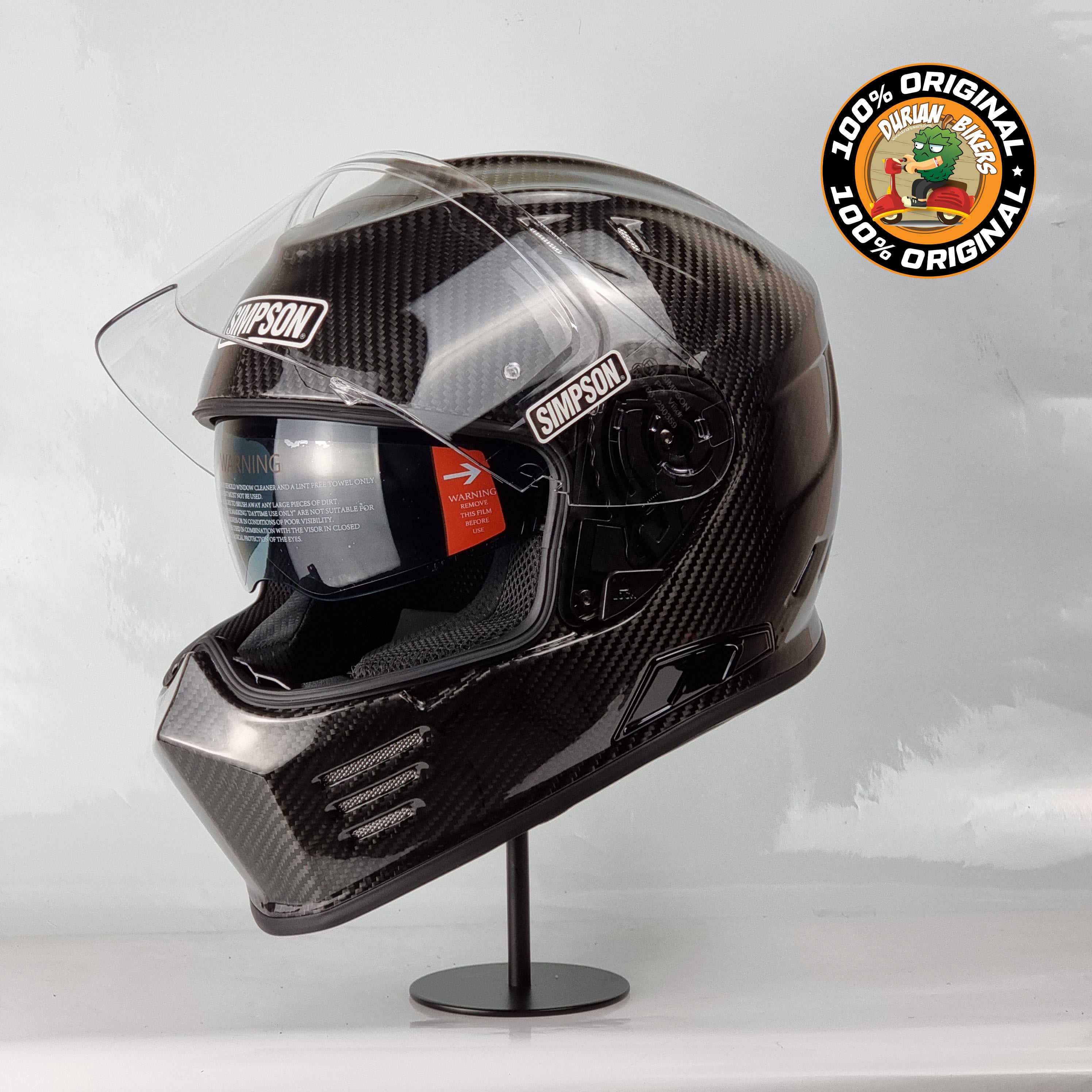 Simpson Helmet Venom Bandit (Carbon) – Durian Bikers