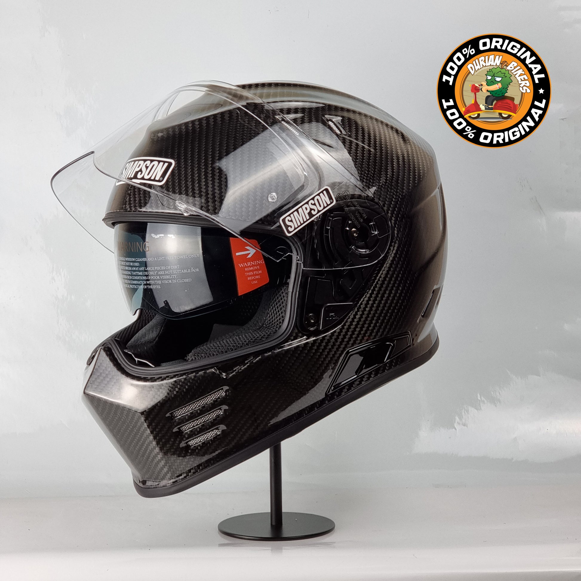 Simpson Helmet Venom Bandit (Carbon) – Durian Bikers