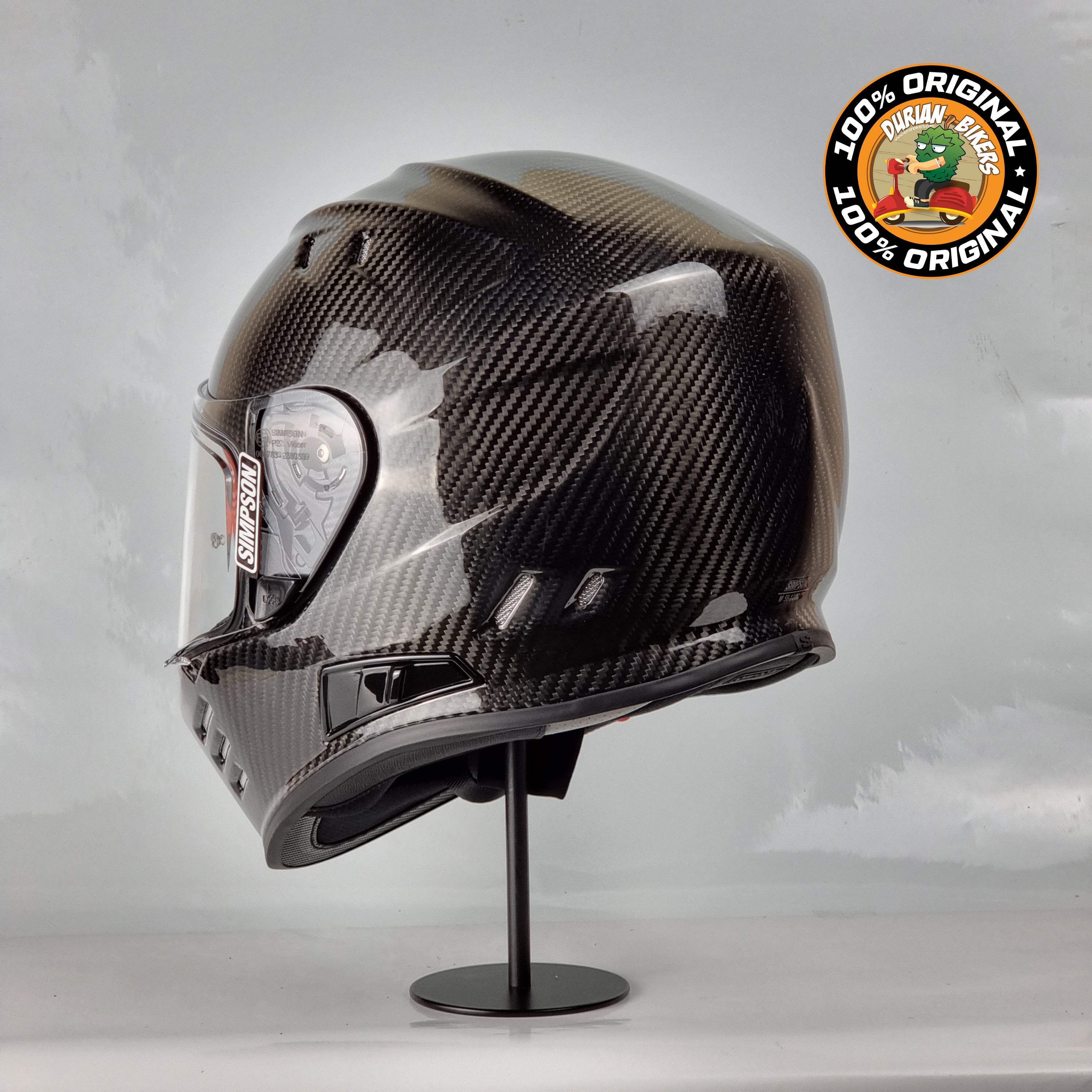 Simpson Helmet Venom Bandit (Carbon) – Durian Bikers