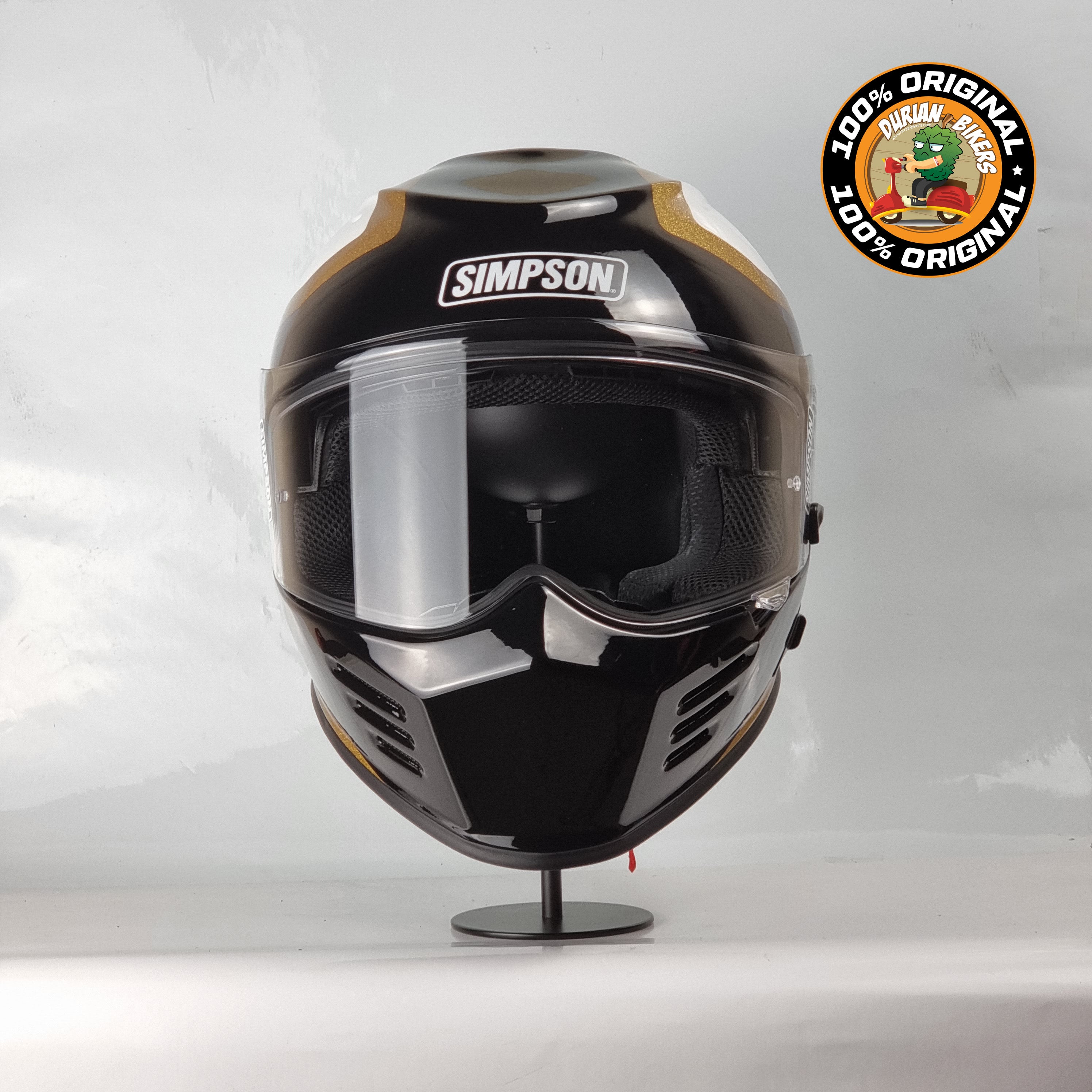Simpson Helmet Venom Bandit (Tanto Gold) – Durian Bikers