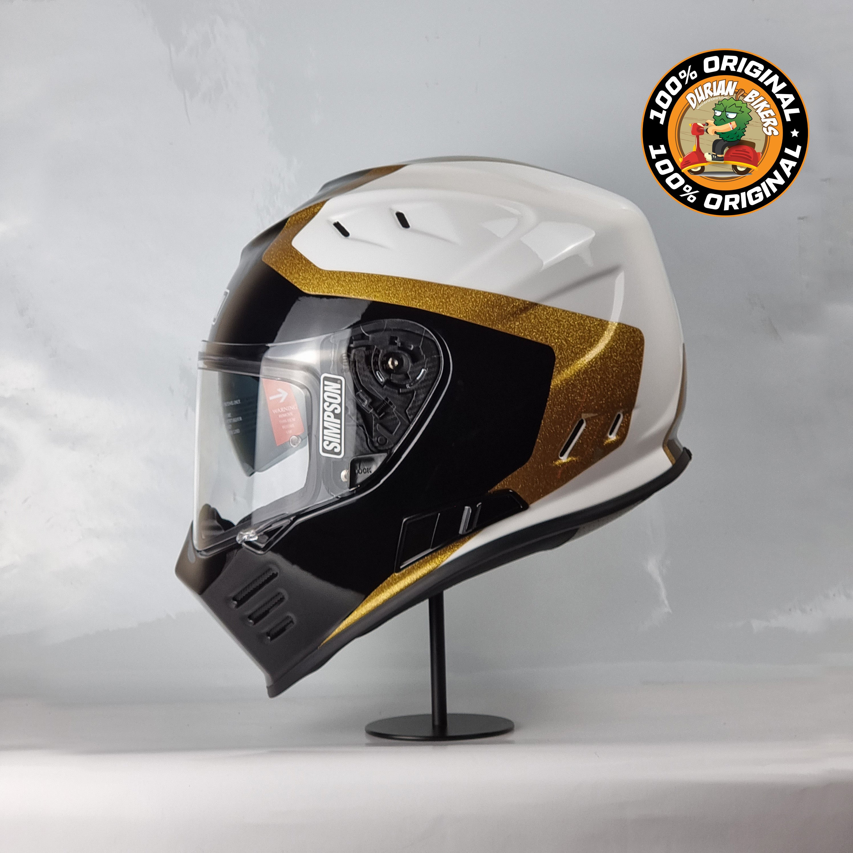 金のシンドバッド Simpson Helmet Venom Bandit (Tanto Gold) – Durian Bikers