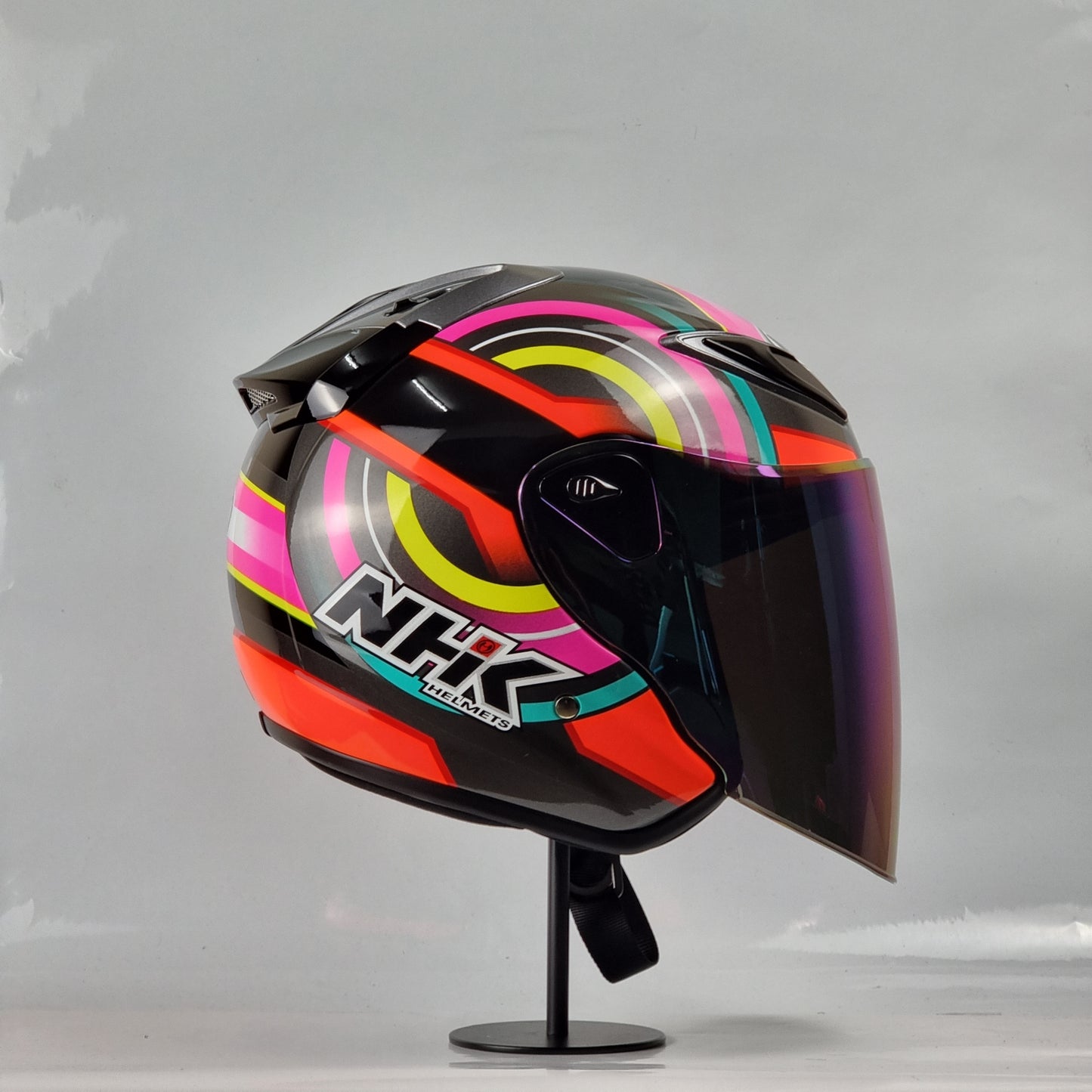 NHK Helmet R6 v2 Xion (Black/Orange Glossy)