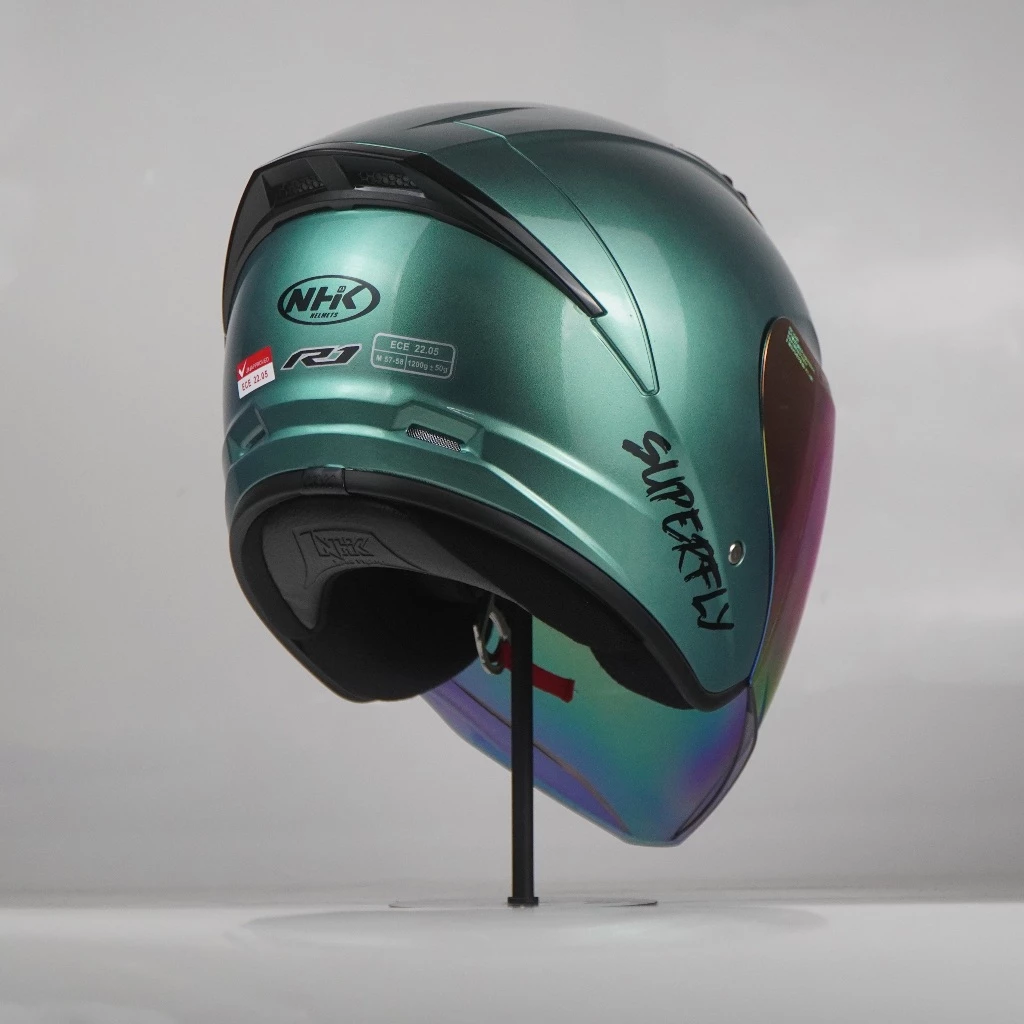 NHK Helmet R1S Solid (Crystal Green)