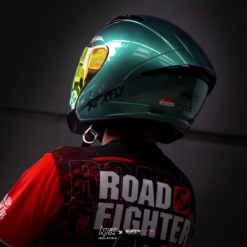 NHK Helmet R1S Solid (Crystal Green)