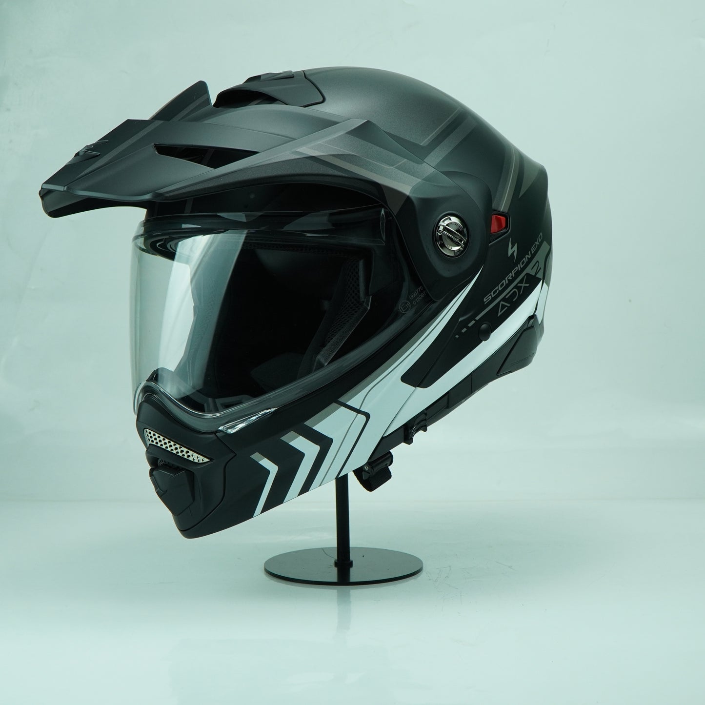 Scorpion Helmet ADX-2 (Lewis Matt Black Silver)