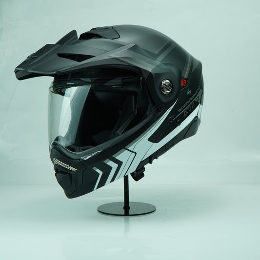 Scorpion Helmet ADX-2 (Lewis Matt Black Silver)