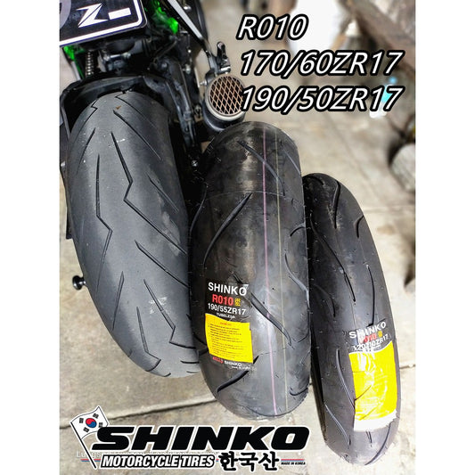 KOREA SHINKO TYRES SERIES R010 F010 190/50ZR17 170/60ZR17 190 50 17 170 60 17 DUCATI SUZUKI KAWASAKI YAMAHA HONDA