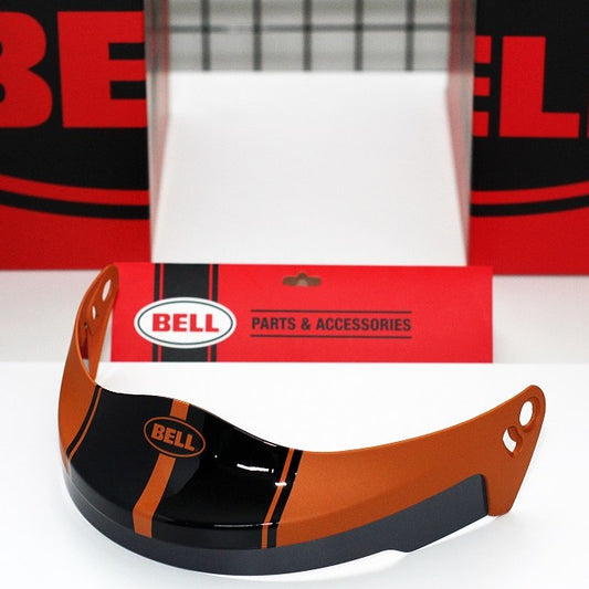 Bell Visor Sparepart for Eliminator Series (Visor Rally Matte/Gloss Black/Orange)