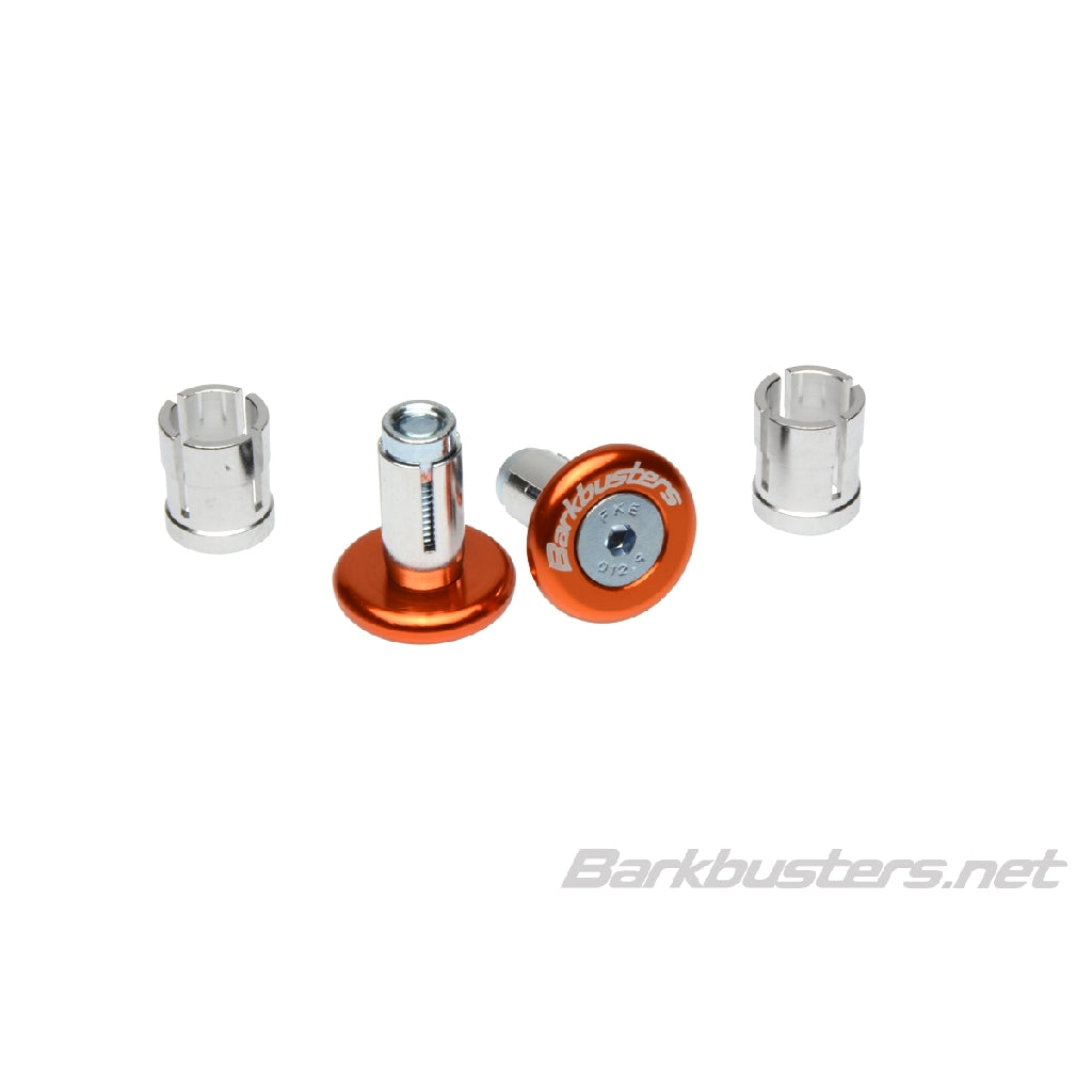 Barkbusters Bar End Grip Protectors (Orange) 14mm & 18mm internal fittings (B-045-OR)