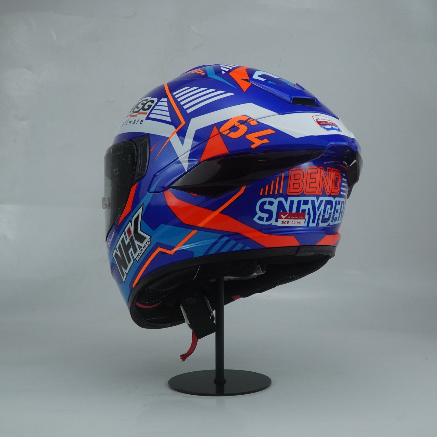 NHK Helmet K5R SV Bobend #5 (Blue Bo Glossy)