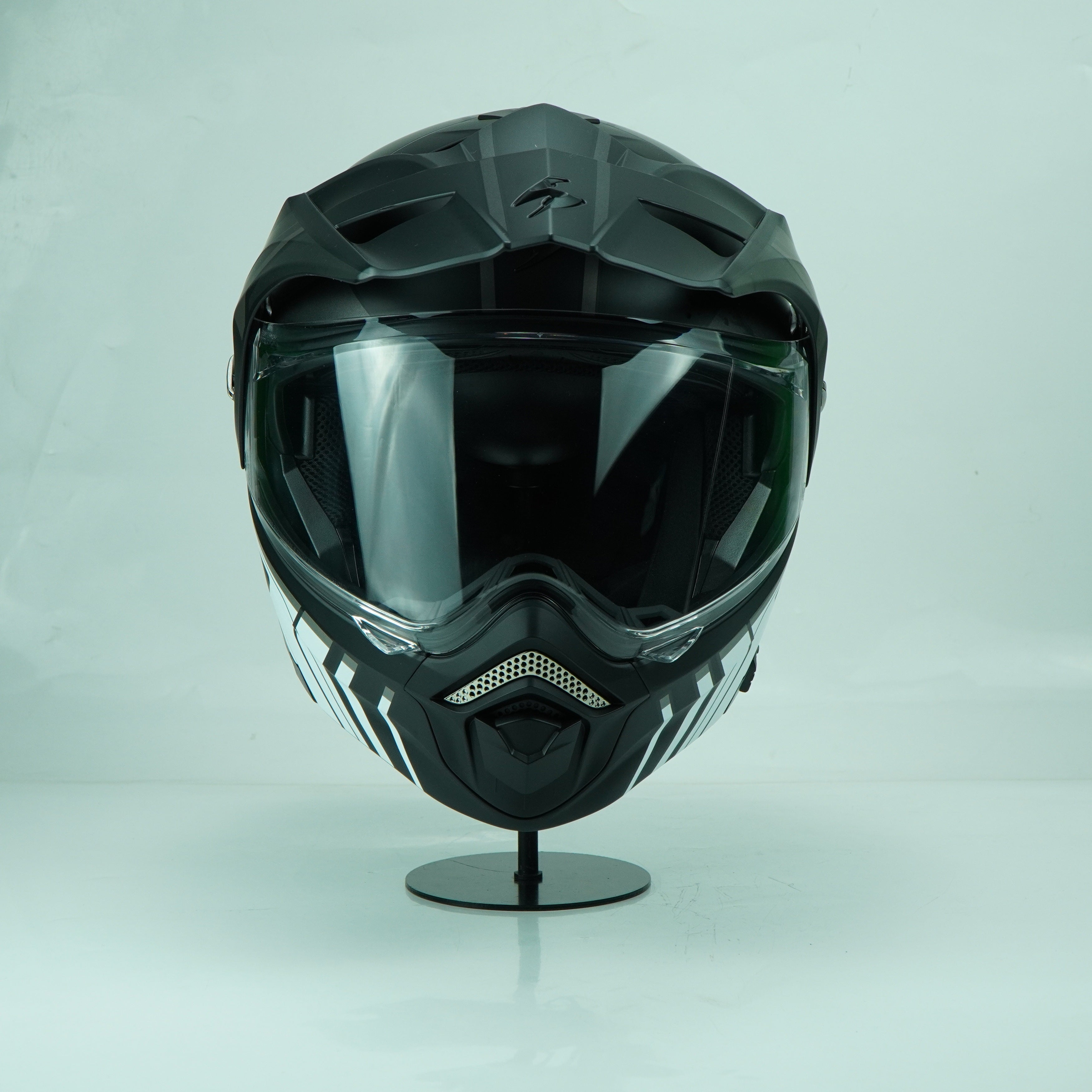 Scorpion Helmet ADX-2 (Lewis Matt Black Silver) – Durian Bikers