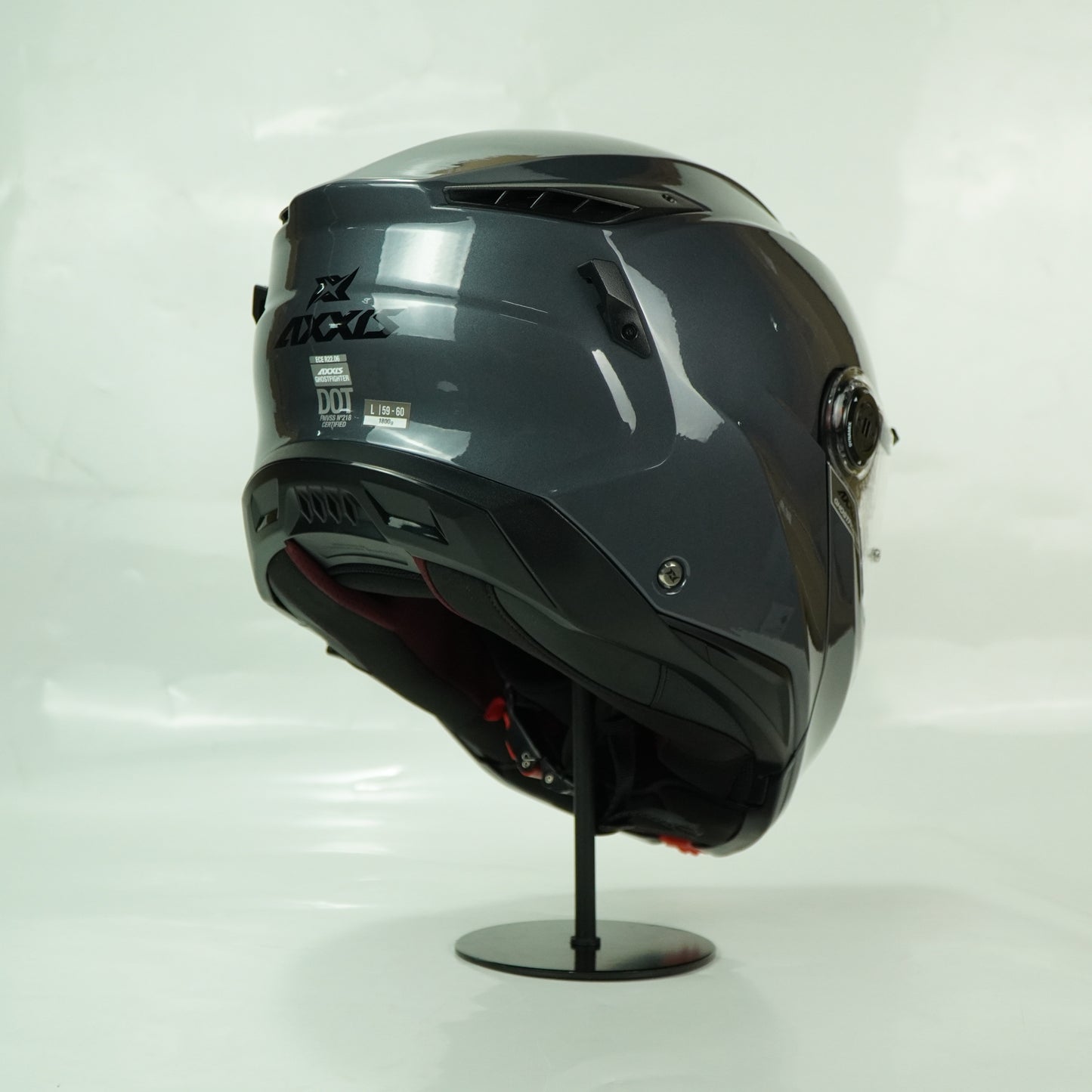 Axxis Helmet Ghost Fighter (Solid A12 Gloss Gray)