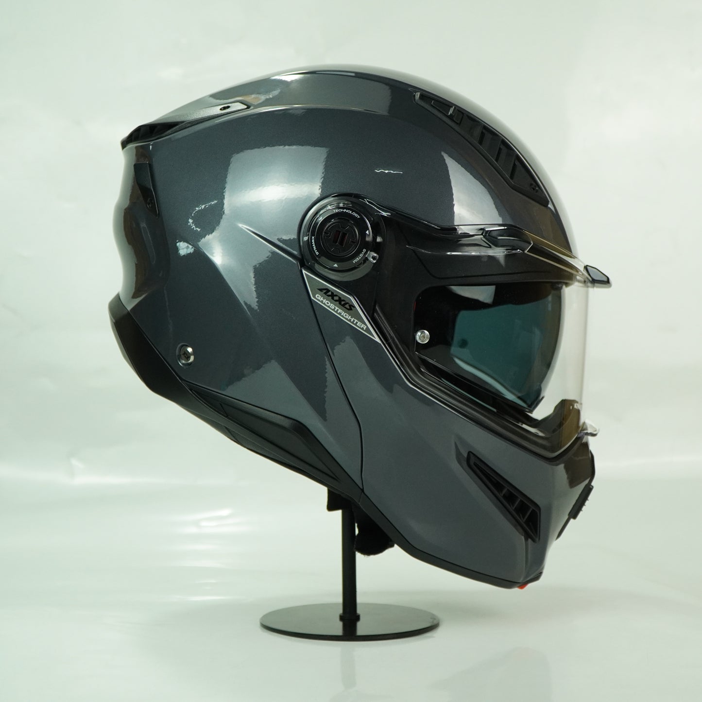 Axxis Helmet Ghost Fighter (Solid A12 Gloss Gray)