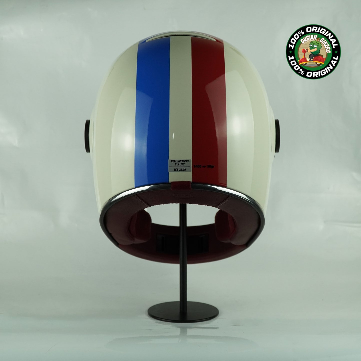 Bell Helmet Bullitt SE (Command Gloss Vintage White/OxBlood/Blue)