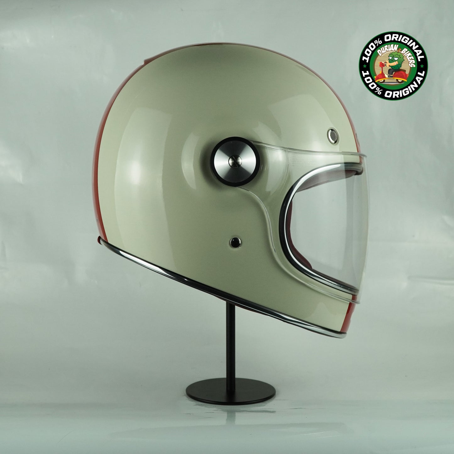 Bell Helmet Bullitt SE (Command Gloss Vintage White/OxBlood/Blue)