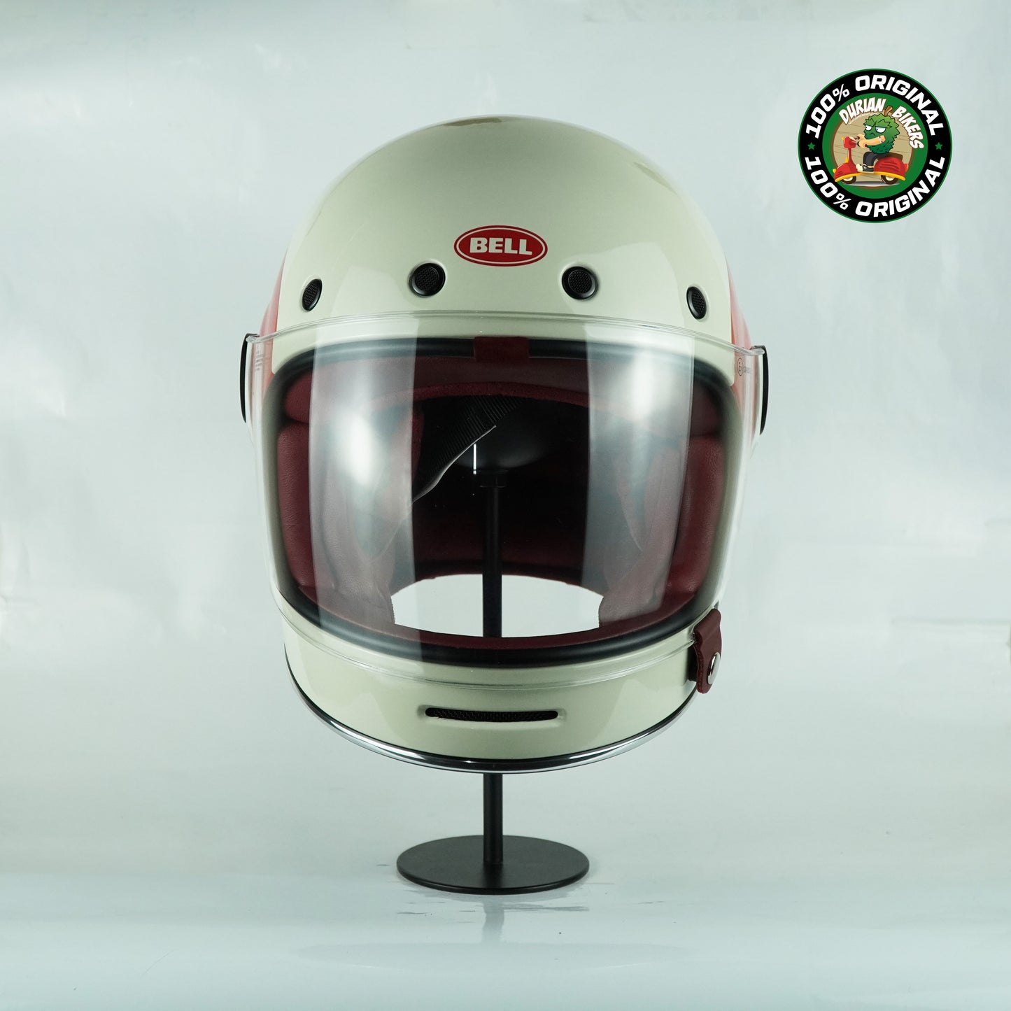 Bell Helmet Bullitt SE (TT Gloss Vintage White/Ox Blood)