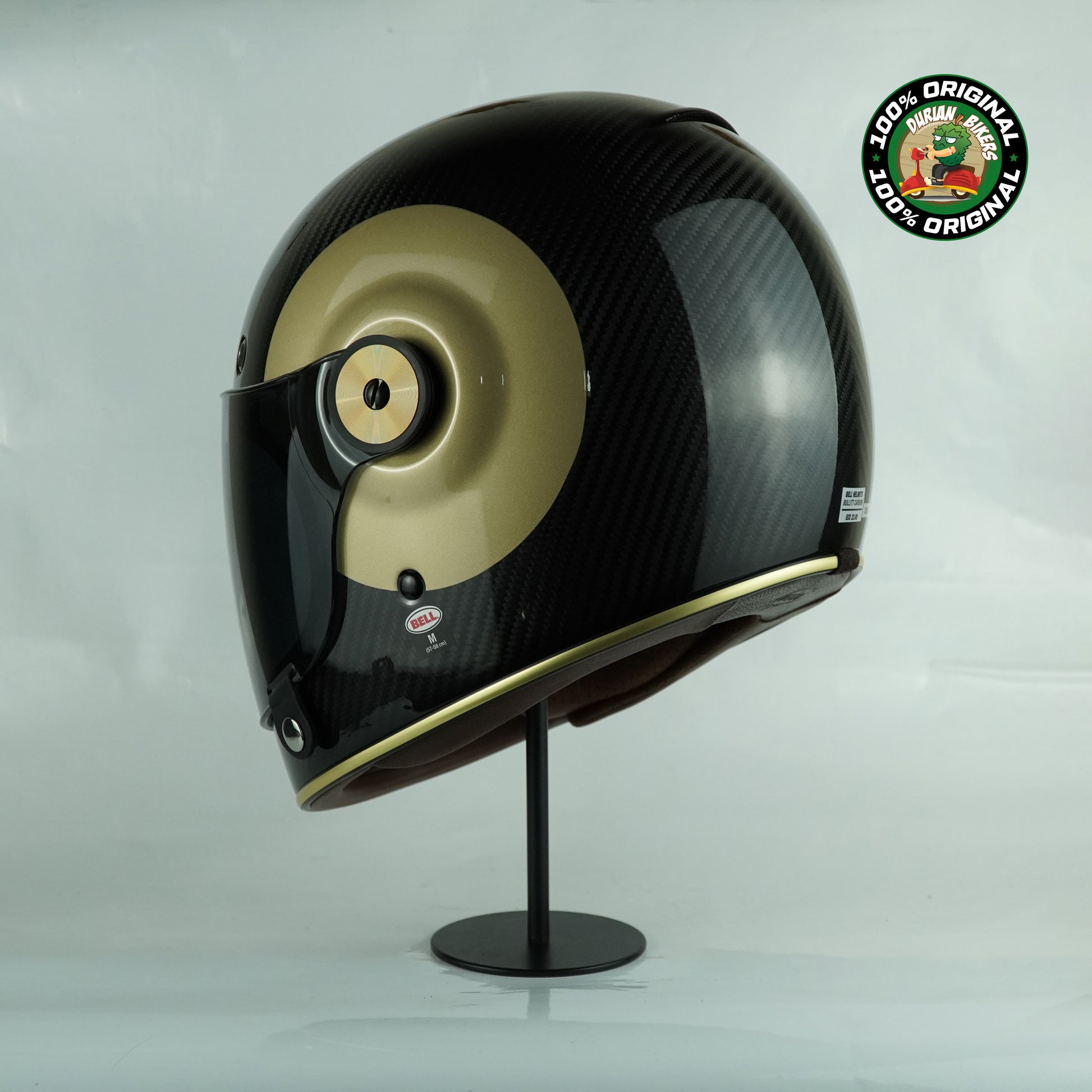 bell bullitt carbon transcend helmet Bell Helmet Bullitt Carbon (TT Gloss Black/Gold) – Durian Bikers