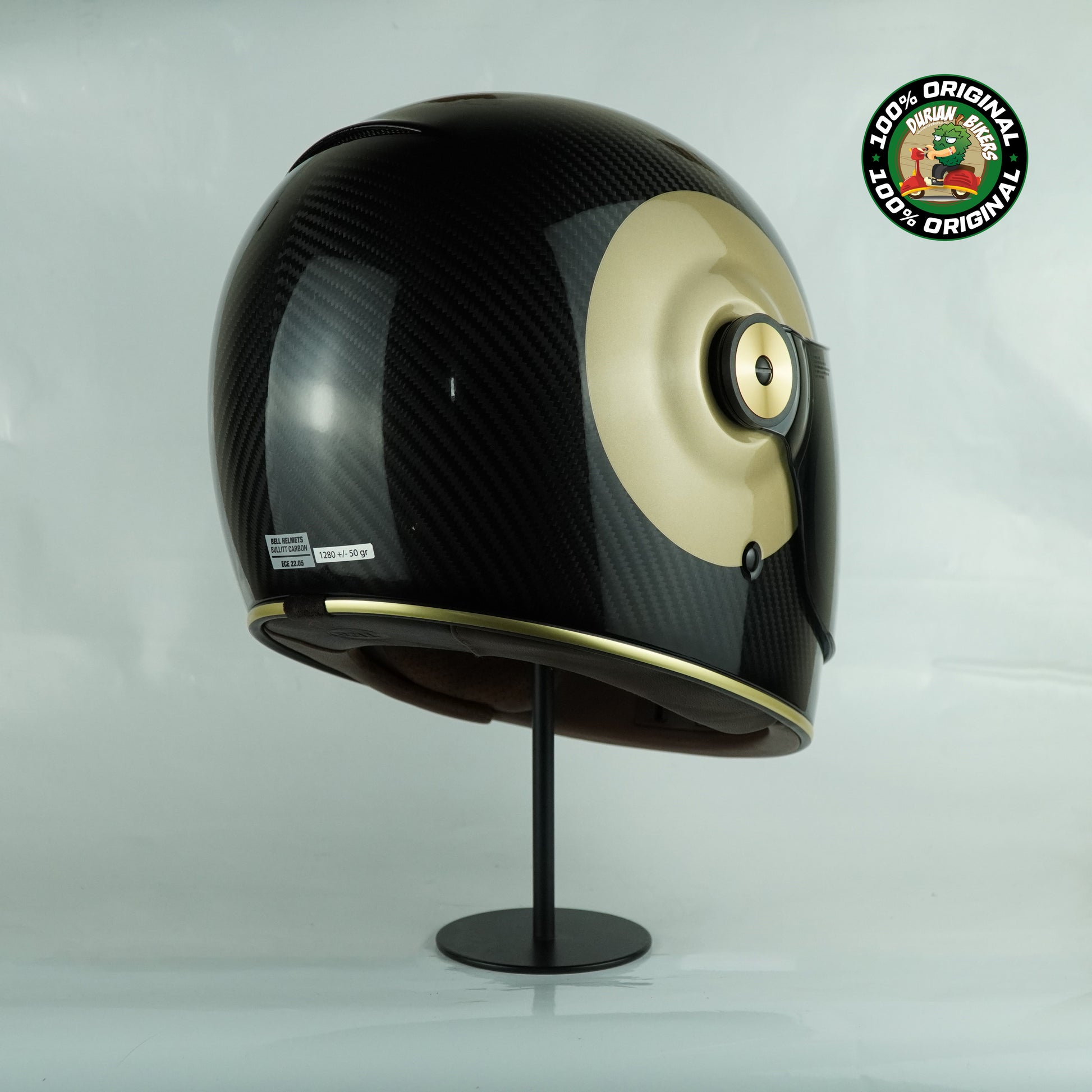 Bell Helmet Bullitt Carbon (TT Gloss Black/Gold) – Durian Bikers