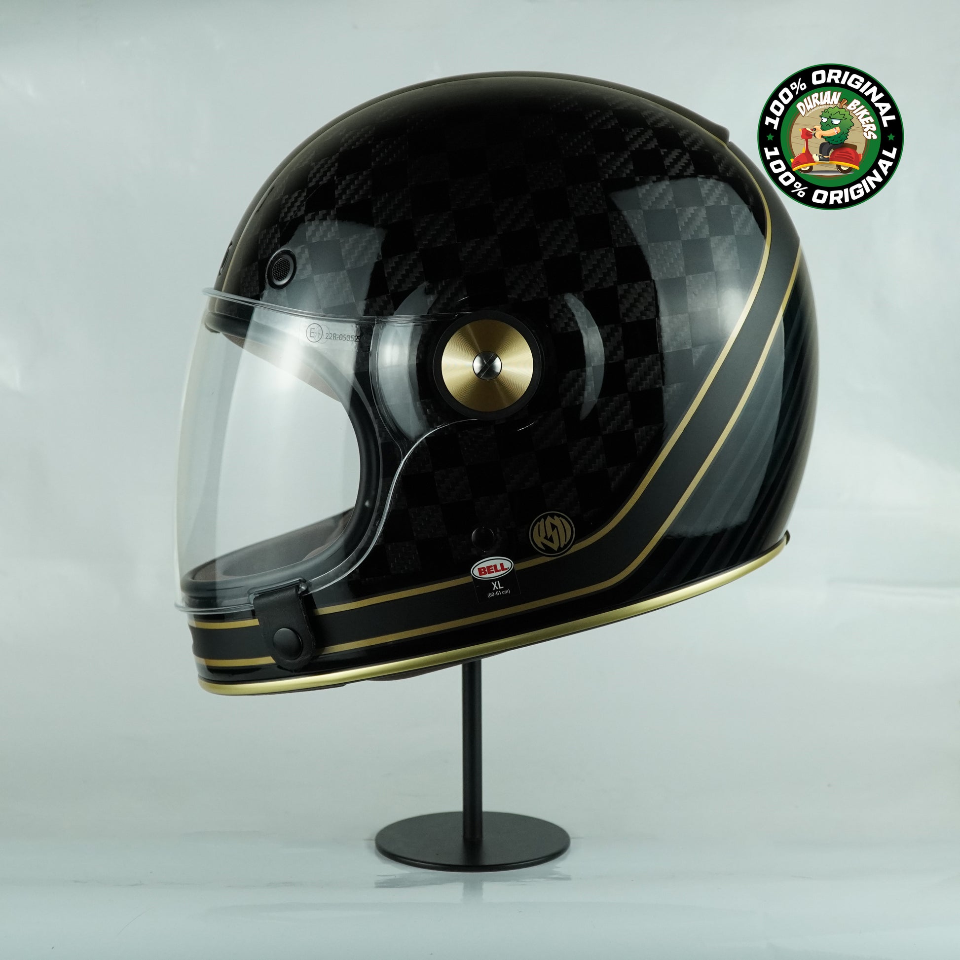 Bell Helmet Bullitt Carbon (RSD Check It Matte/Gloss Black) – Durian Bikers