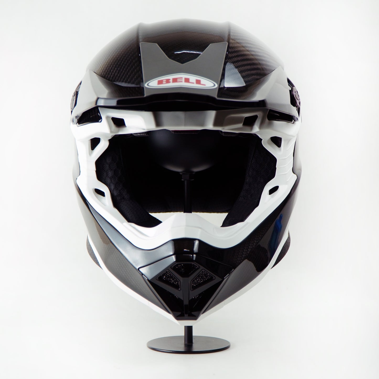 Bell Helmet Moto-10 Spherical (Carbon Gloss Black/White)