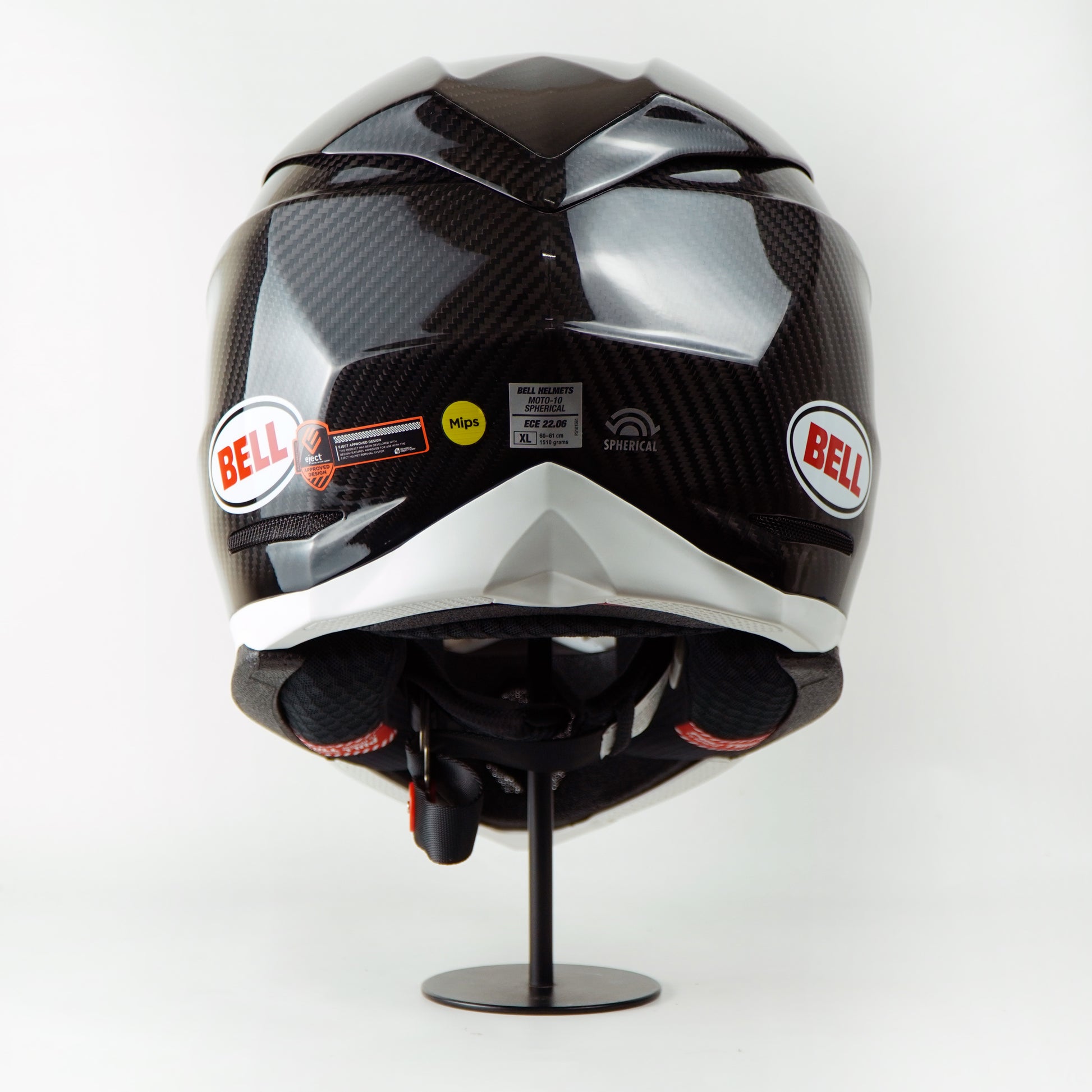 bell 360fly helmet Bell Helmet Moto-10 Spherical (Carbon Gloss Black/White) – Durian Bikers
