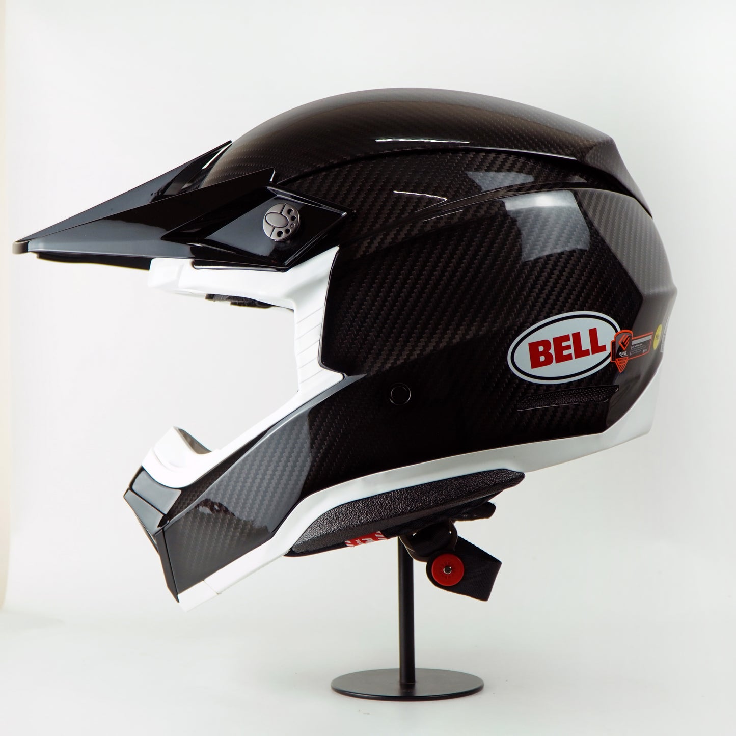 Bell Helmet Moto-10 Spherical (Carbon Gloss Black/White)