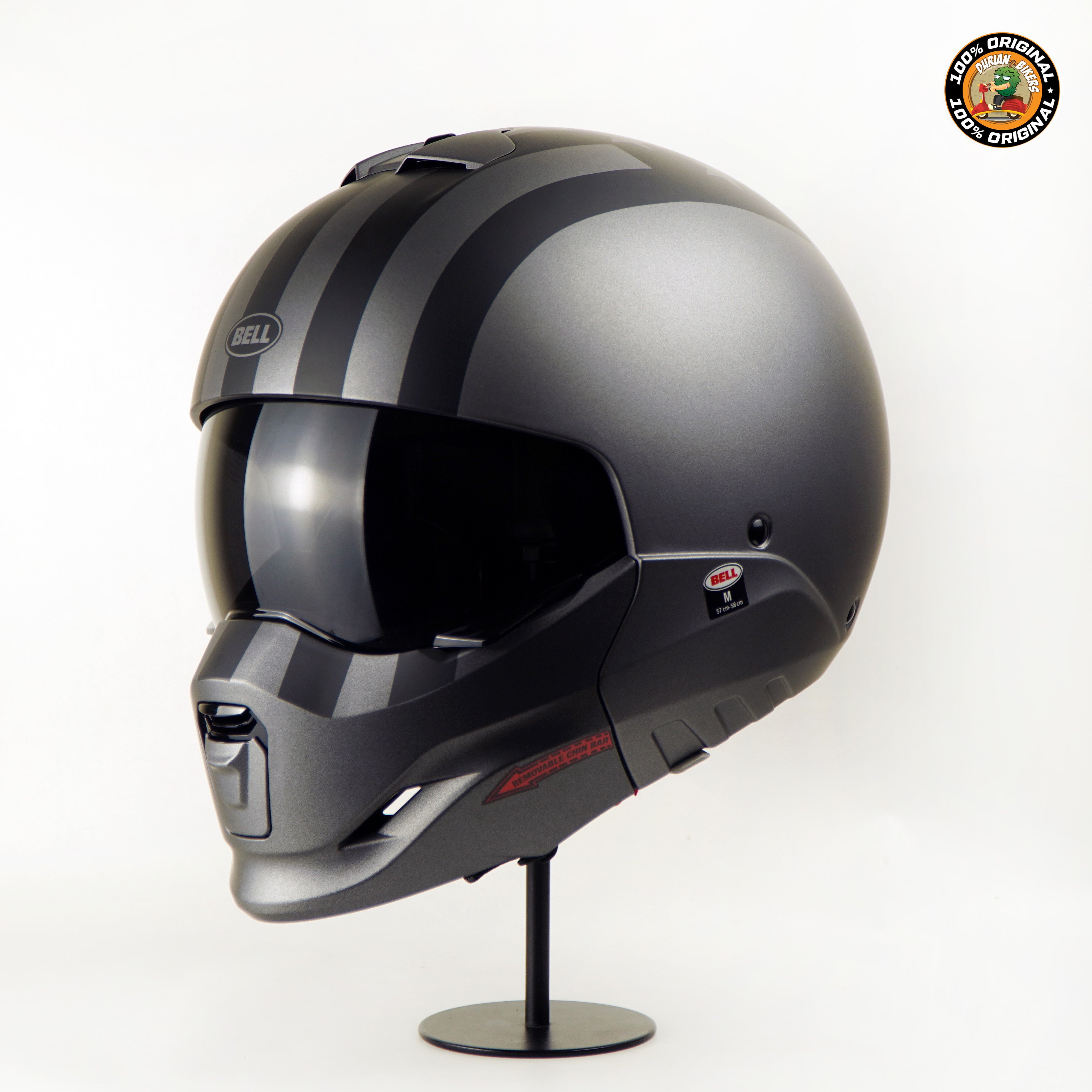 Bell Helmet Broozer (Free Ride Matte Gray/Black) – Durian Bikers