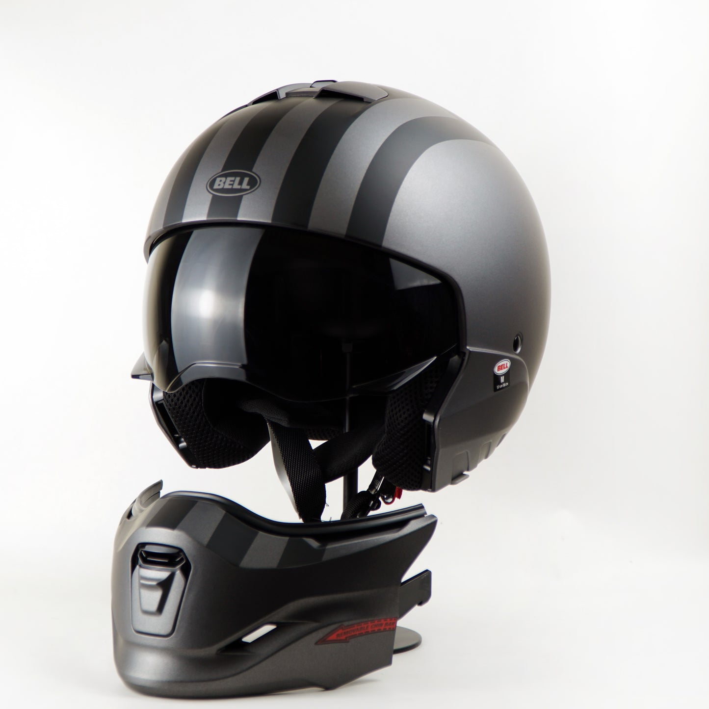 Bell Helmet Broozer (Free Ride Matte Gray/Black)