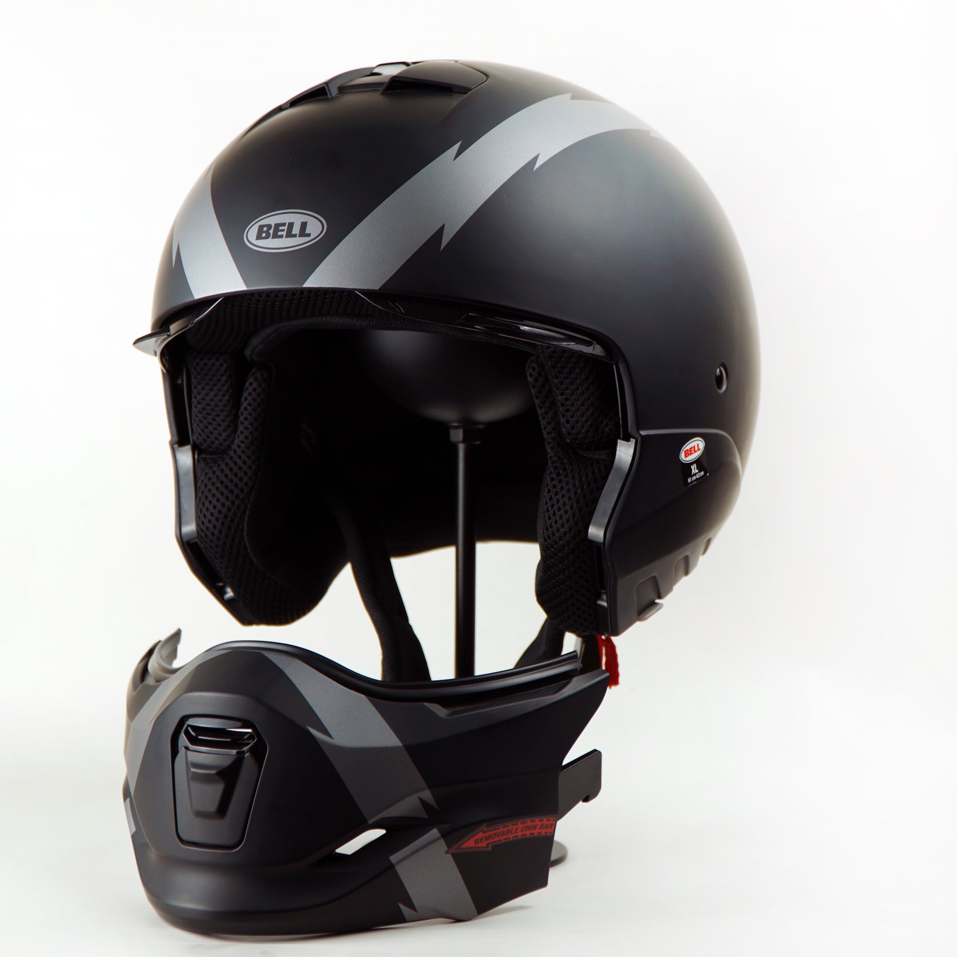 bell bruiser motorcycle helmet Bell Helmet Broozer (ARC Matte Black/Gray) – Durian Bikers