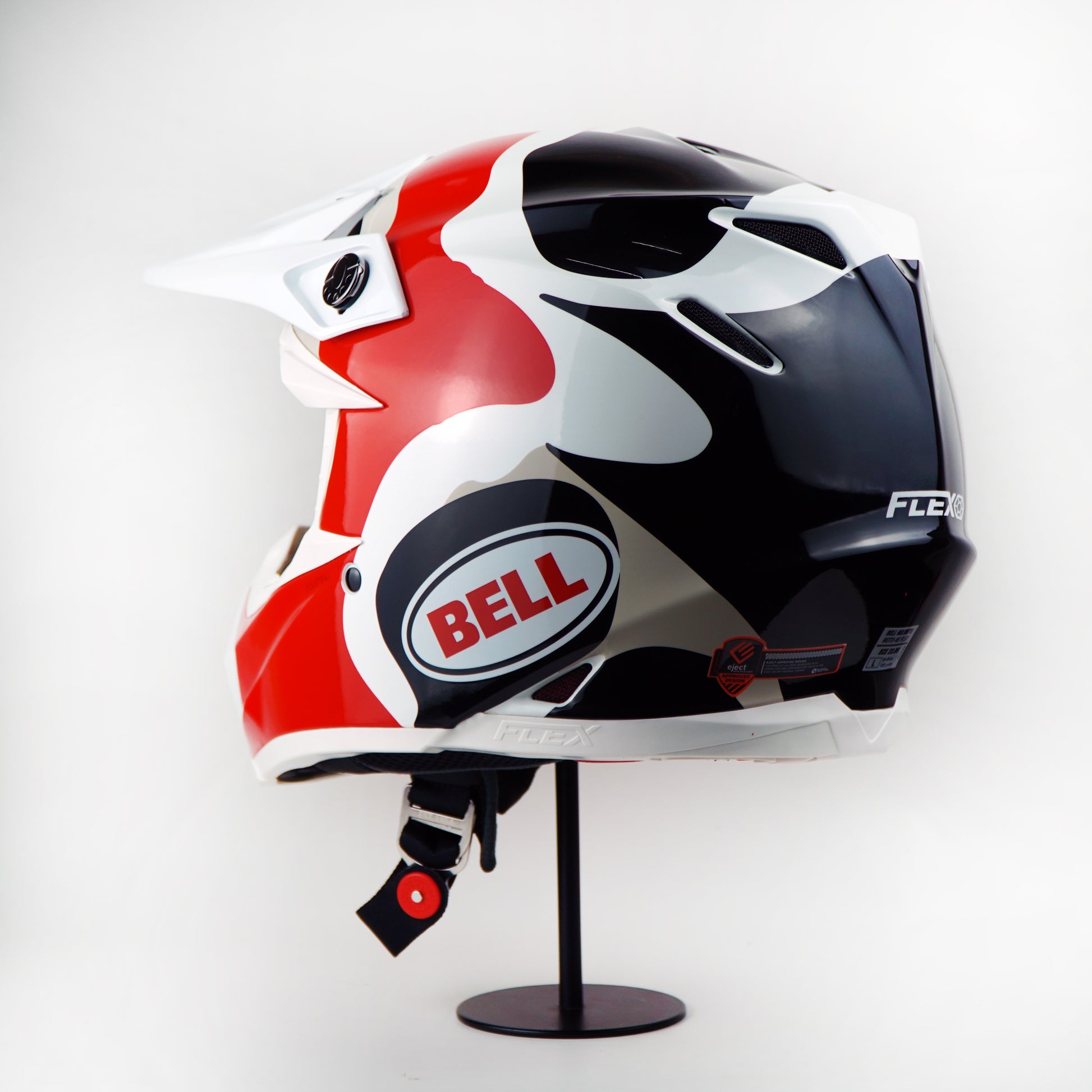 Bell Helmet Moto-9S Flex (Hello Cousteau Reef Matte White/Red) – Durian Bikers Bell Helmet Moto-9S Flex (Hello Cousteau Reef Matte White/Red) – Durian Bikers