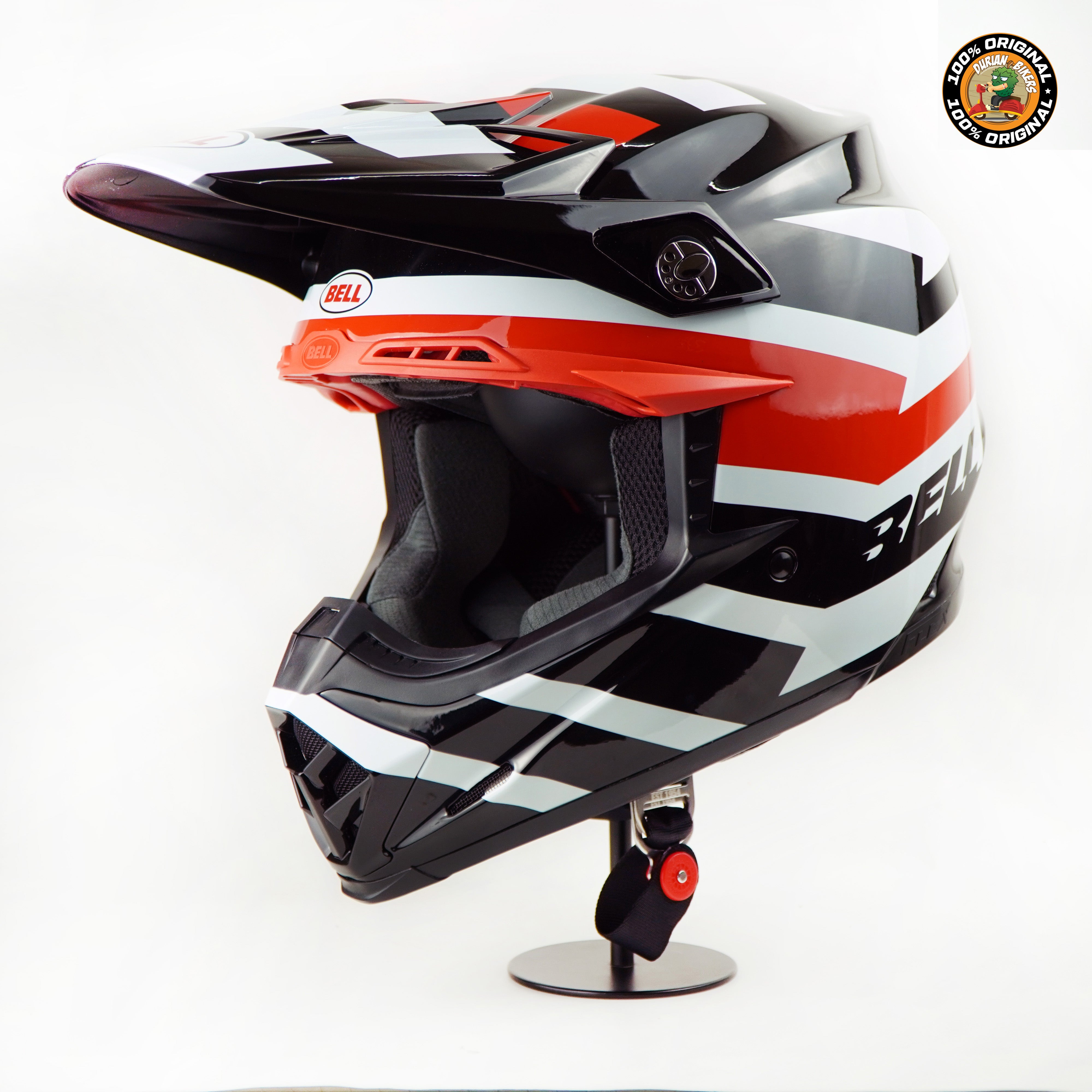 bell paradox bike helmet Bell Helmet Moto-9S Flex (Banshee Black/Red) – Durian Bikers