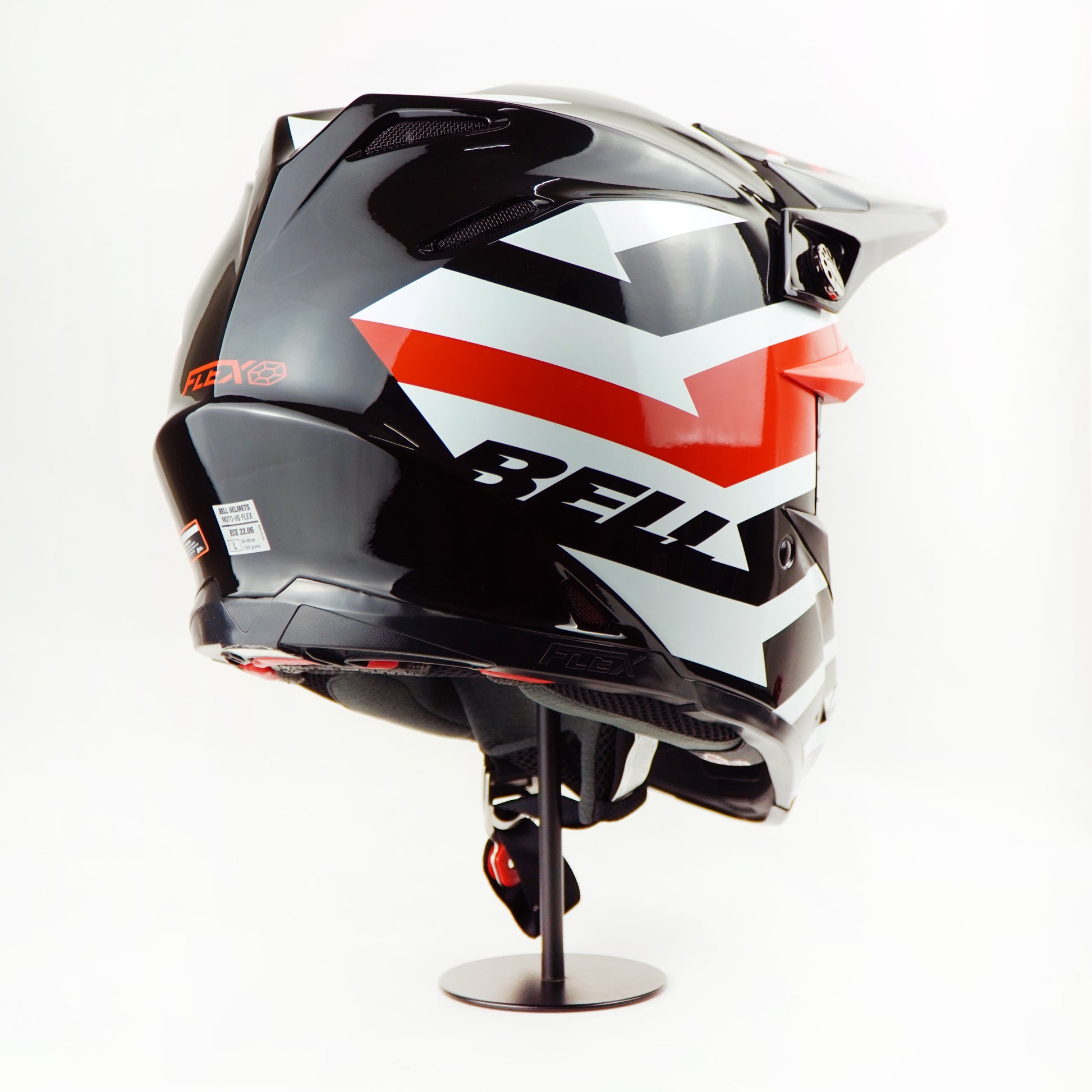 hjc banshee helmet Bell Helmet Moto-9S Flex (Banshee Black/Red) – Durian Bikers