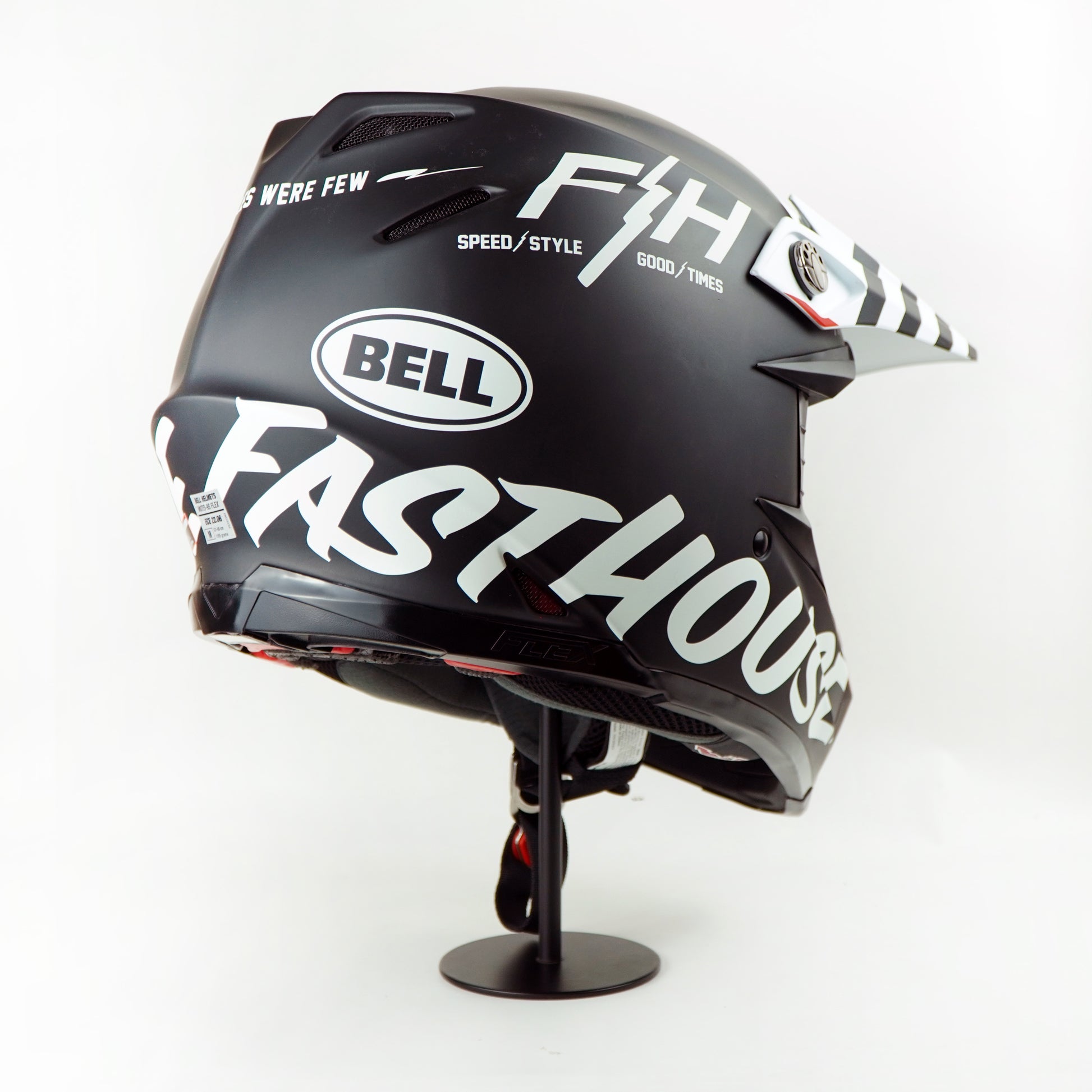 bell crew helmet Bell Helmet Moto-9S Flex (FH Flex Crew Matte Black/White) – Durian Bikers