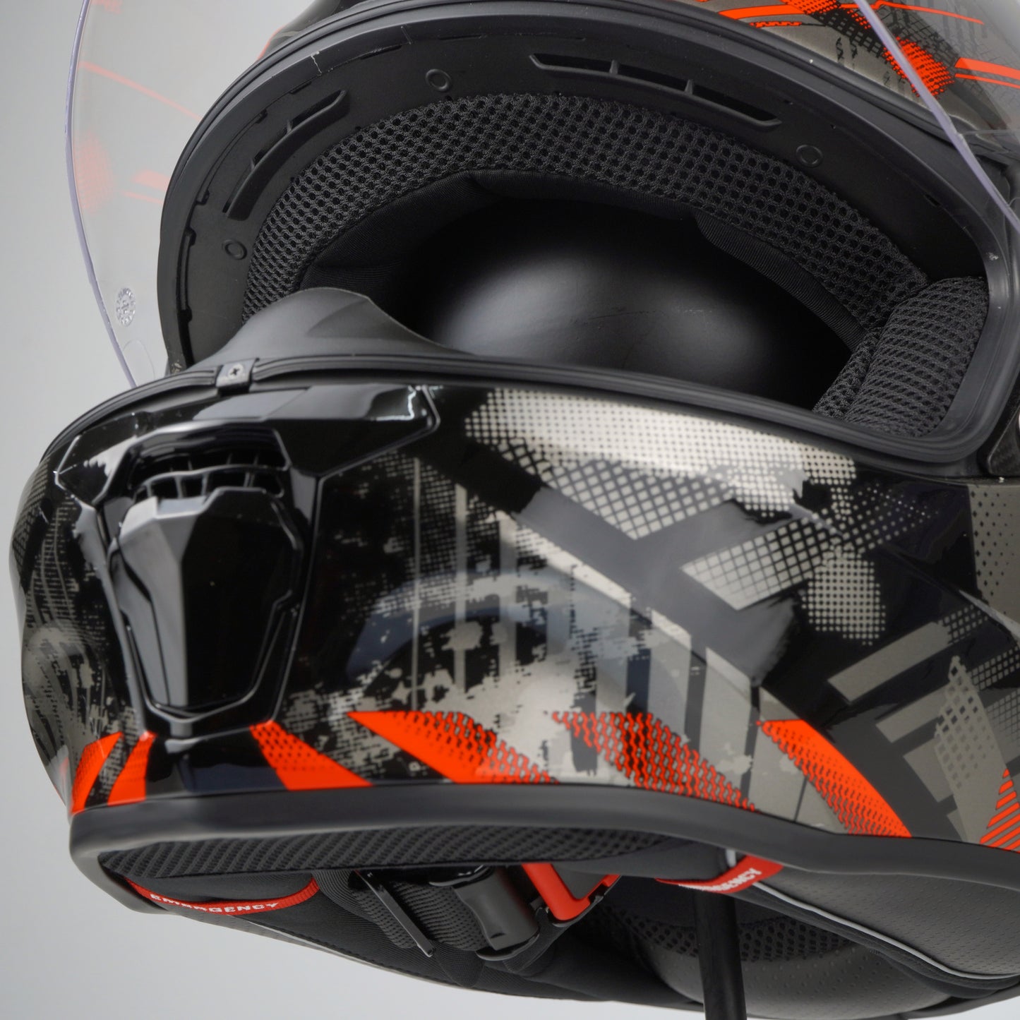 Scorpion Helmet Exo-391 Clutter (Black/Red)