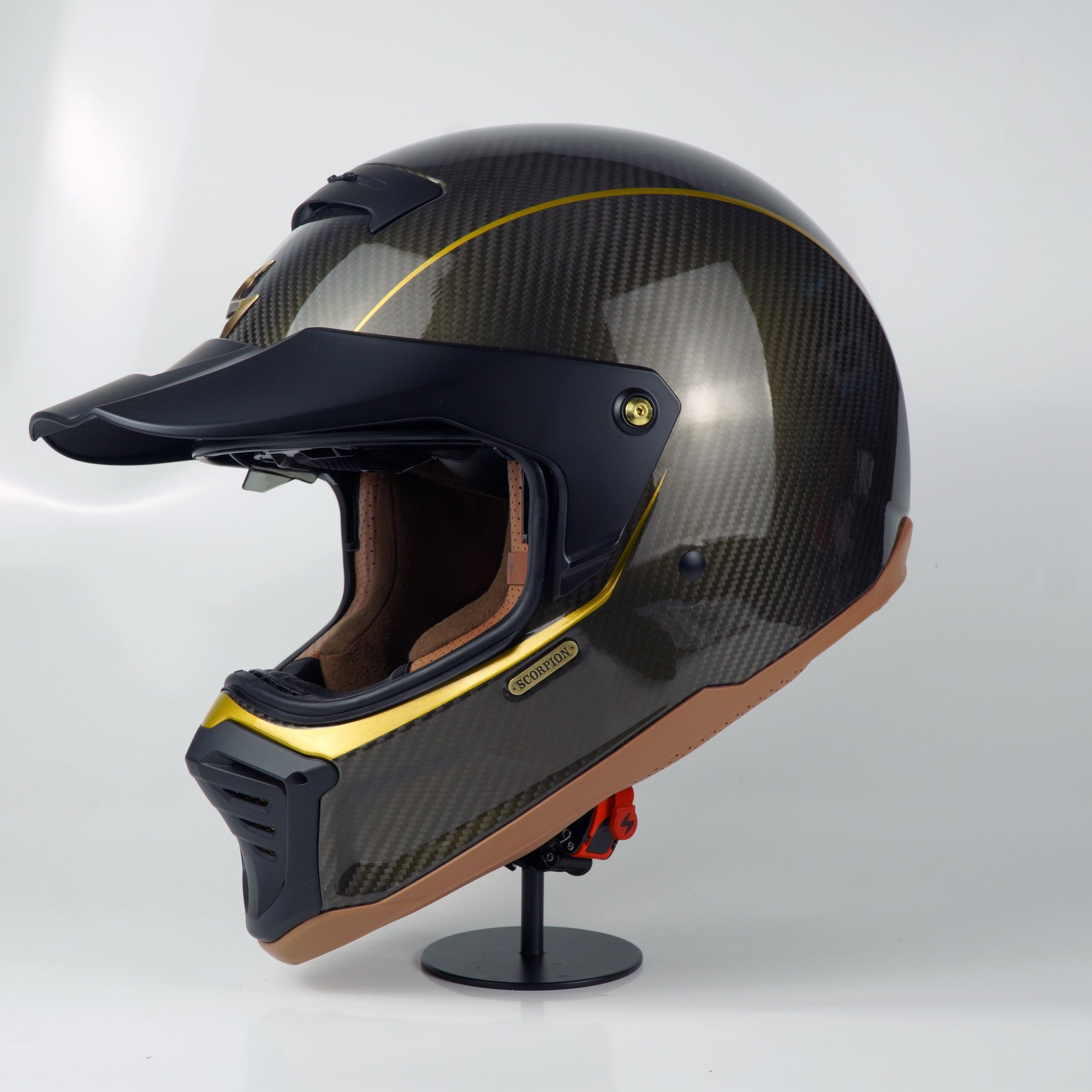 scorpion bixby helmet Scorpion Helmet Exo-HX1 Carbon SE (Black/Gold) – Durian Bikers