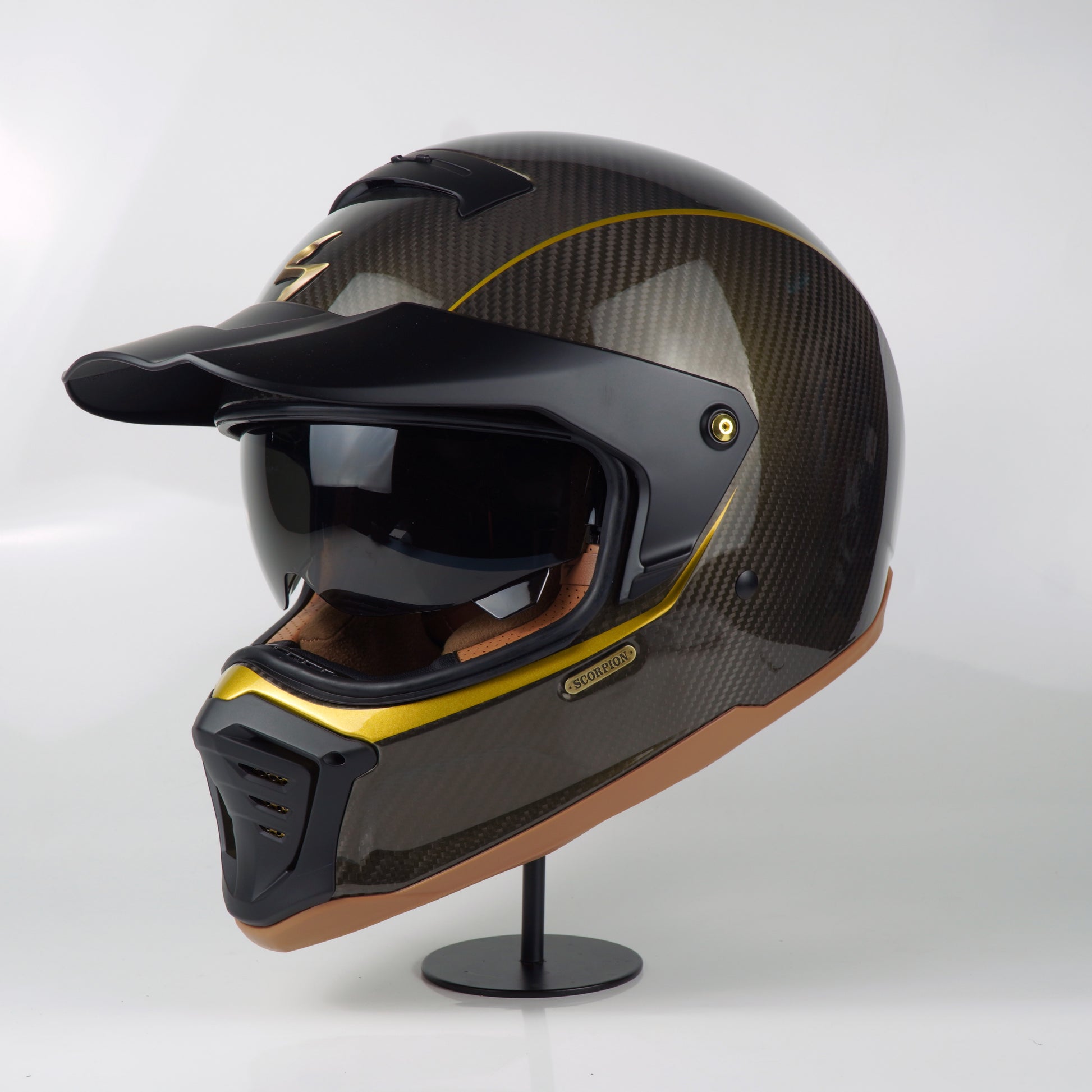 Scorpion Helmet Exo-HX1 Carbon SE (Black/Gold) – Durian Bikers Scorpion Helmet Exo-HX1 Carbon SE (Black/Gold) – Durian Bikers