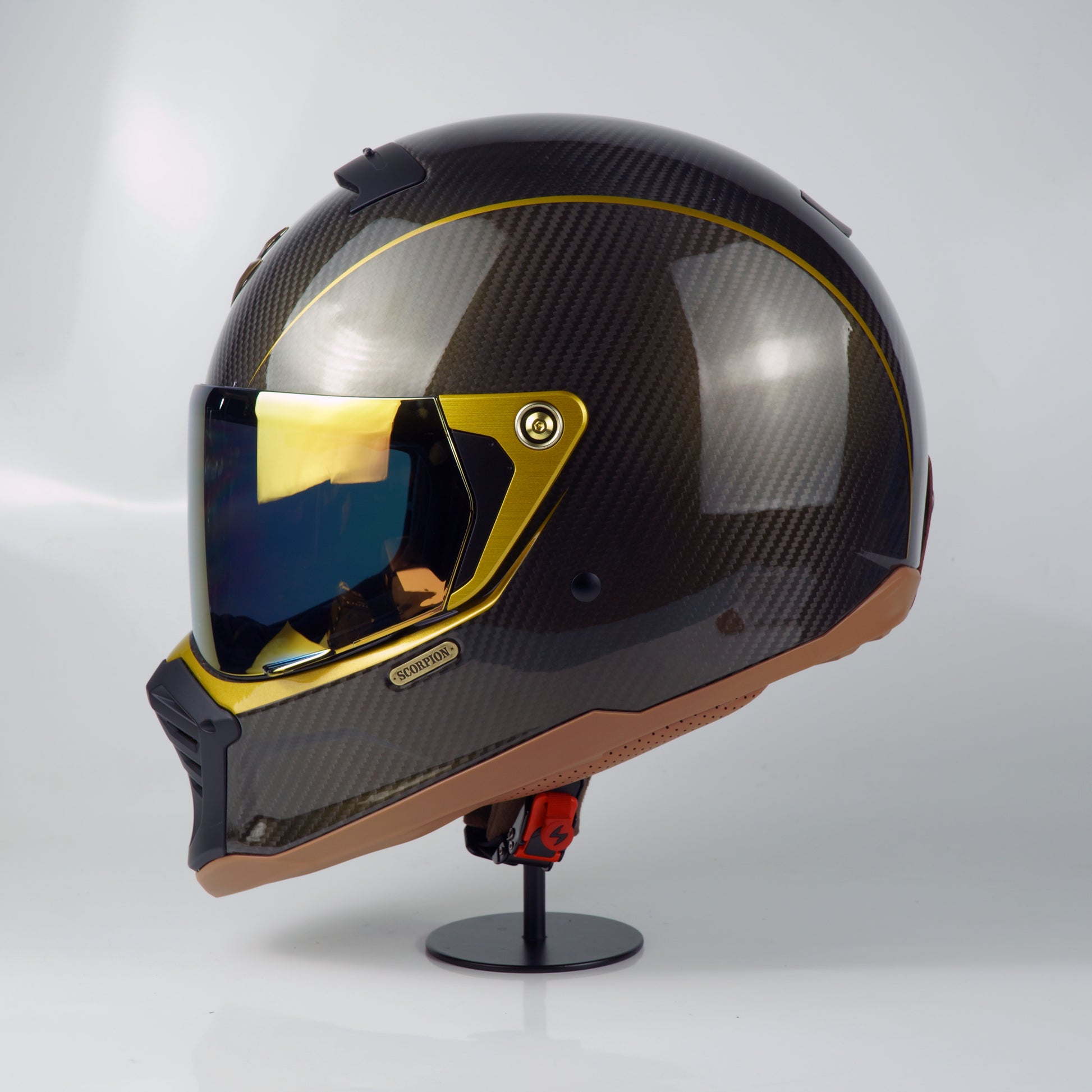 scorpion bixby helmet Scorpion Helmet Exo-HX1 Carbon SE (Black/Gold) – Durian Bikers