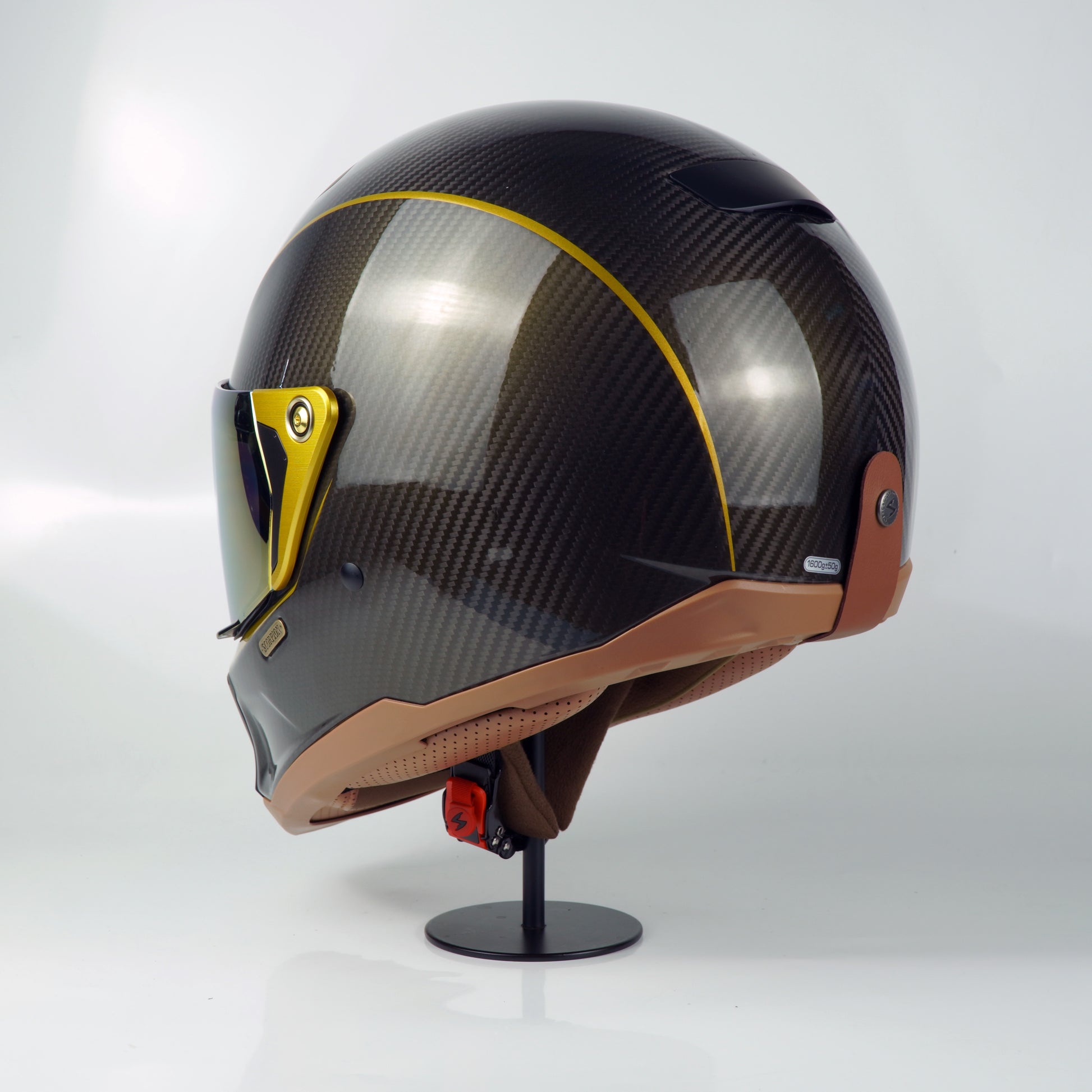 Scorpion Helmet Exo-HX1 Carbon SE (Black/Gold) – Durian Bikers Scorpion Helmet Exo-HX1 Carbon SE (Black/Gold) – Durian Bikers
