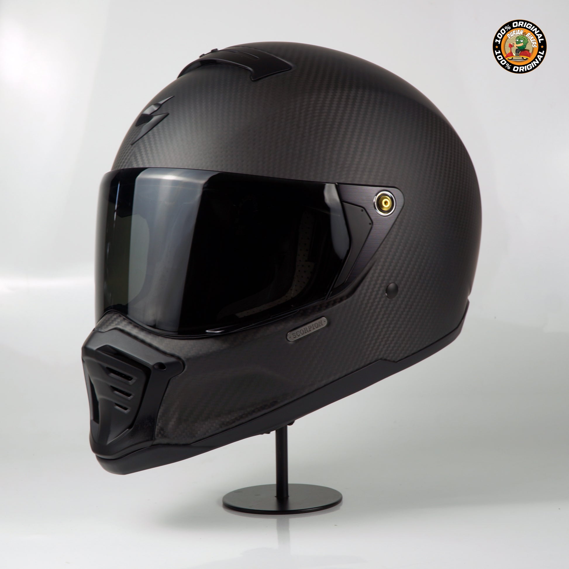 original scorpion helmet Scorpion Helmet Exo-HX1 Carbon SE (Solid Matte Black) – Durian Bikers