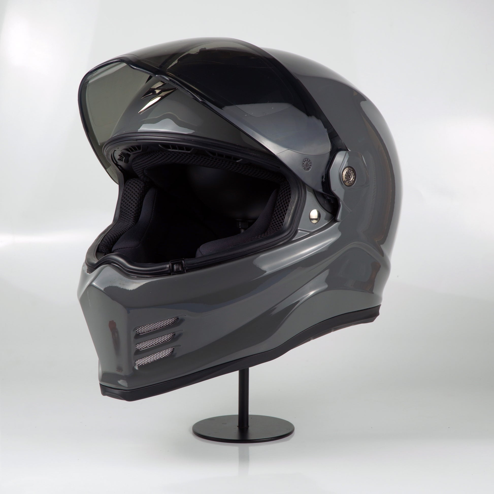 scorpion covert solid helmet ScorpionEXO FX Carbon Fiber Full Face Motorcycle Street Fighter Style - Bluetooth Ready Speaker Pockets DOT ECE (Gloss Black fog sun shield with 95% UV Exo Scorpion Covert Motorcycle Helmet