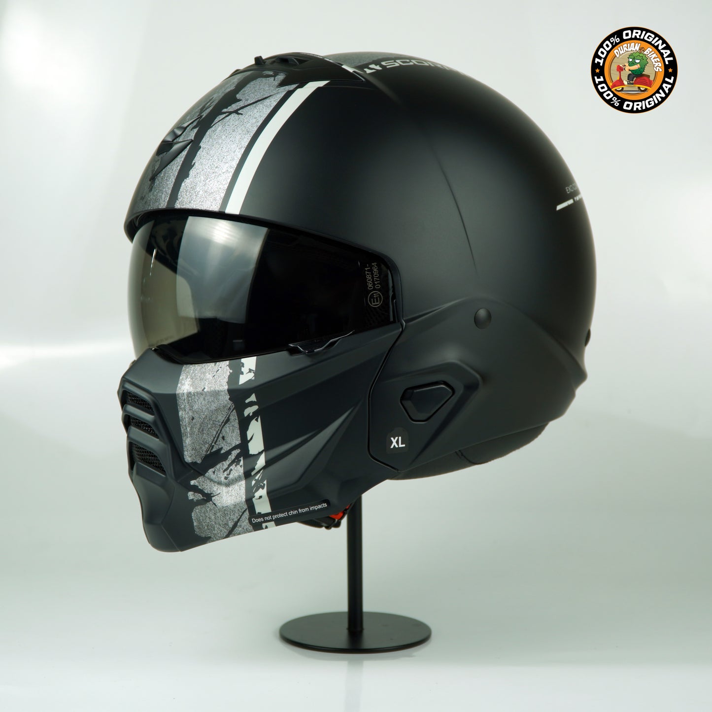 Scorpion Helmet Exo-Combat II (Lord Matte Black/Silver)