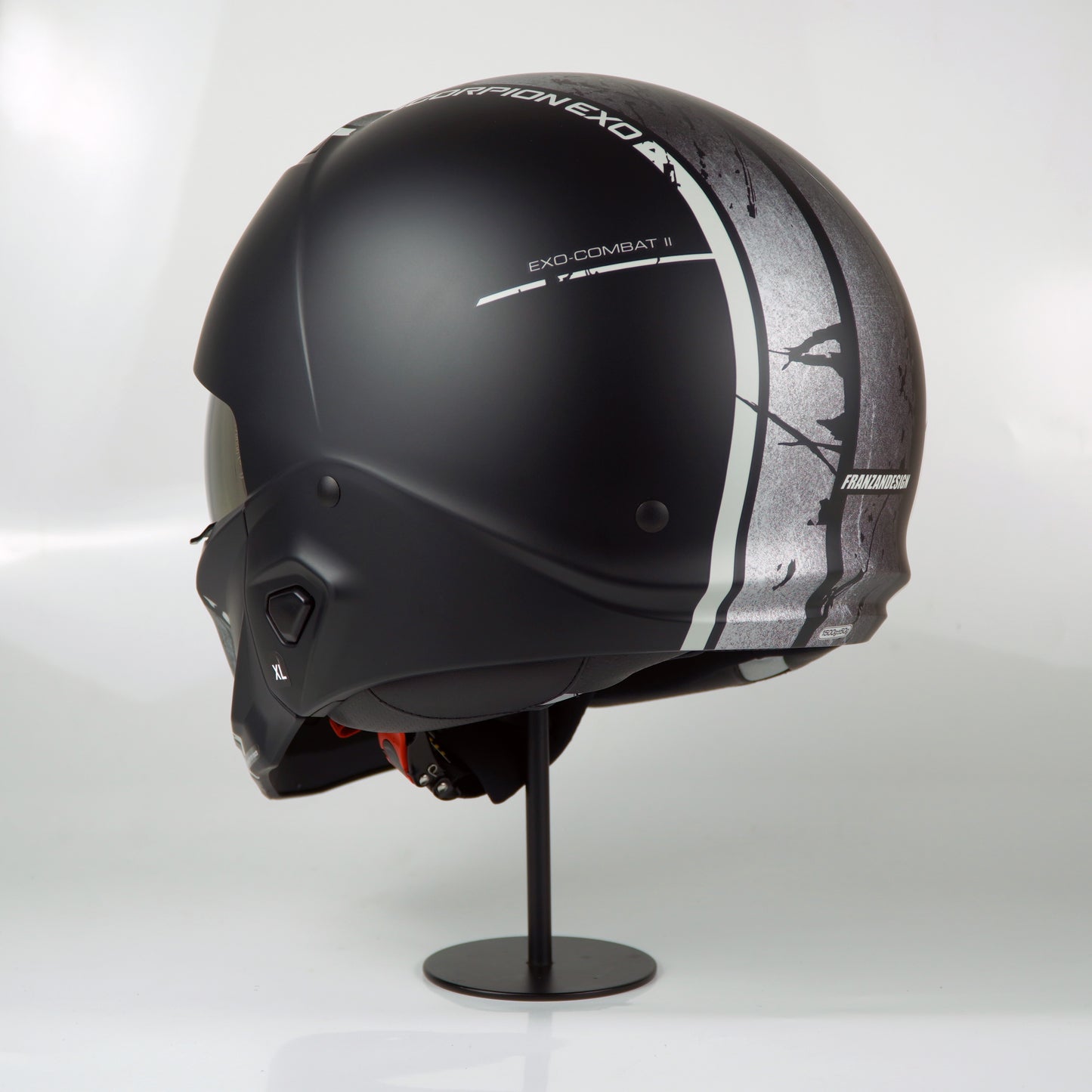 Scorpion Helmet Exo-Combat II (Lord Matte Black/Silver)