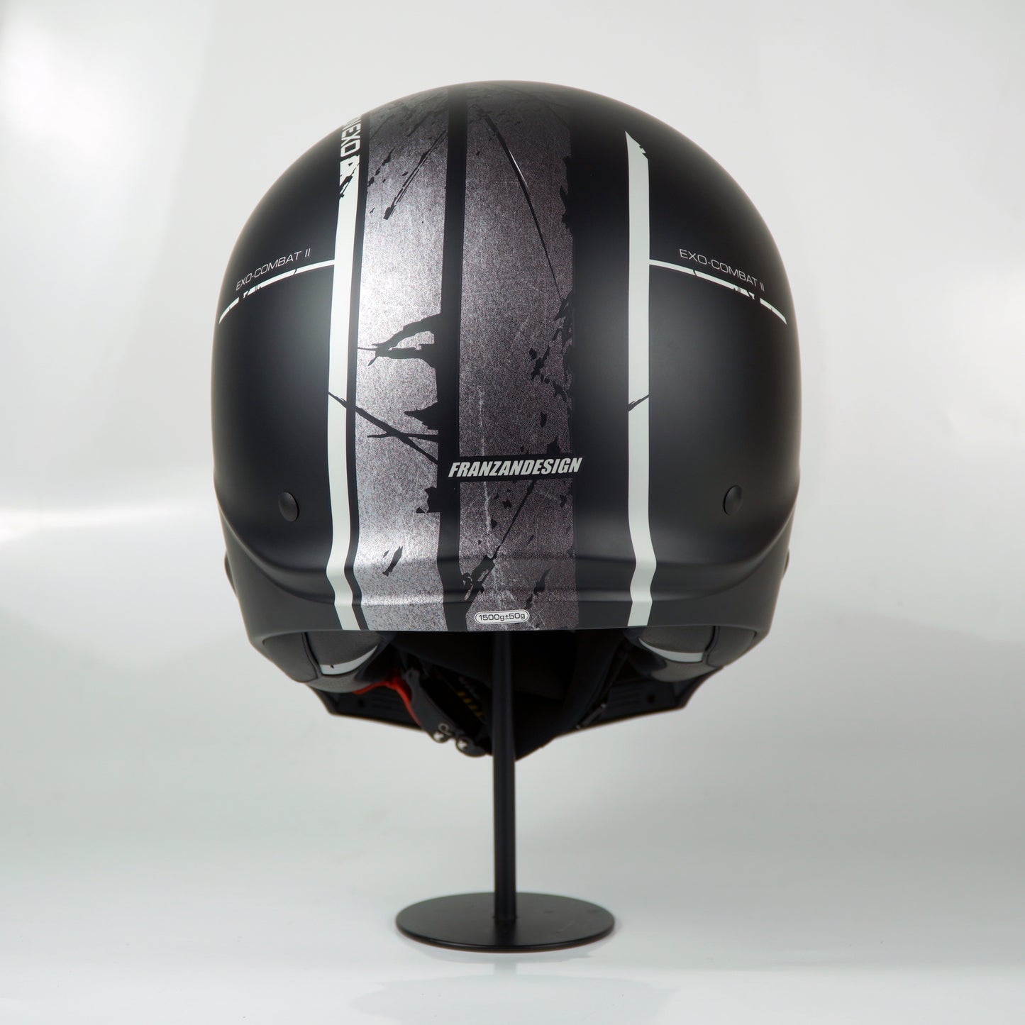 Scorpion Helmet Exo-Combat II (Lord Matte Black/Silver)