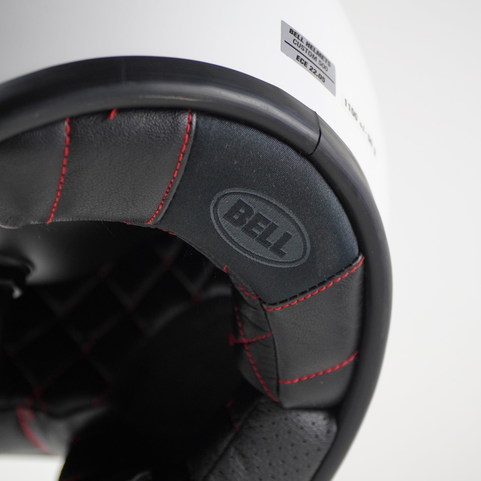 bell custom 500 helmet solid vintage white m Bell Helmet Custom 500 (Solid Vintage White) – Durian Bikers