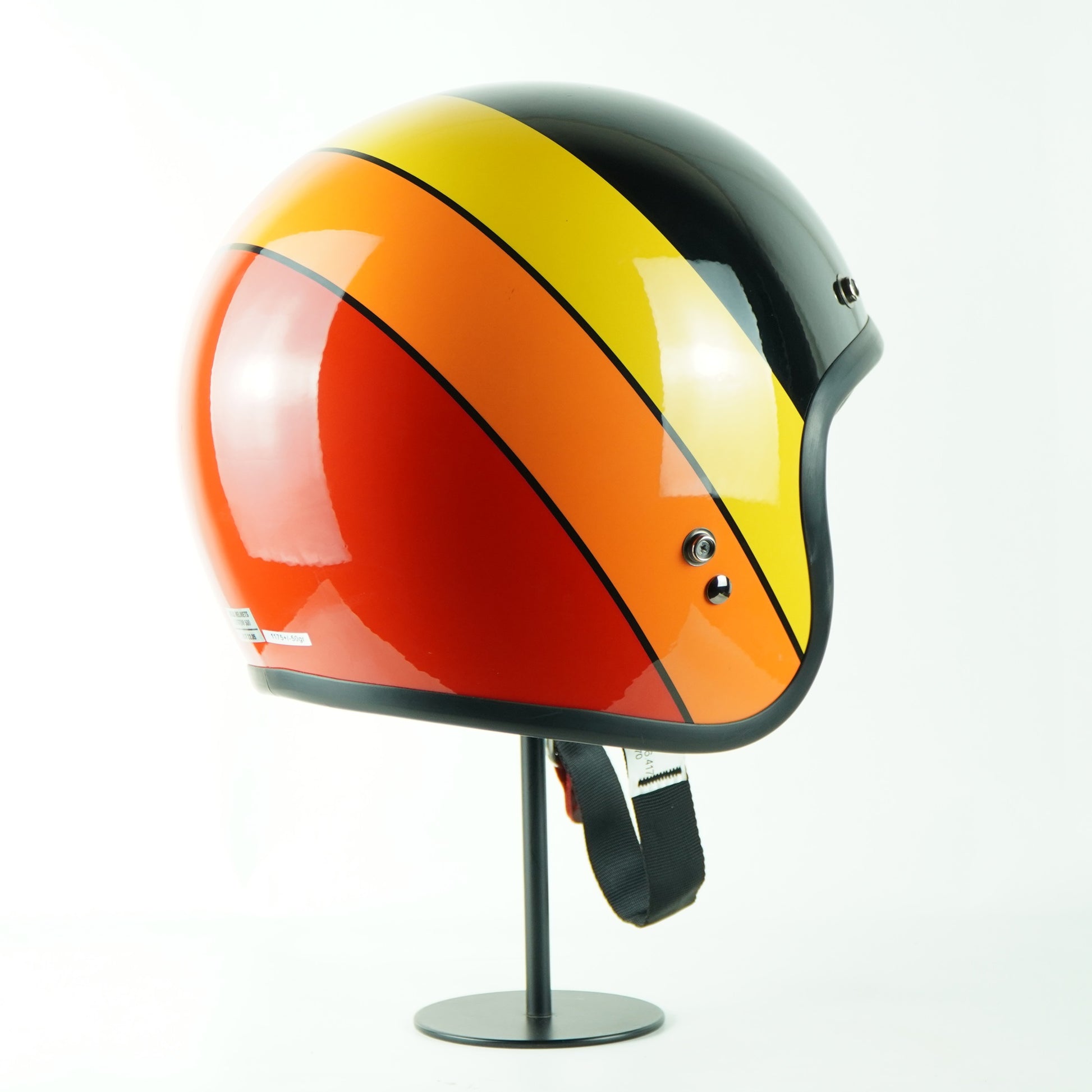 bell custom 500 helmet 70 Bell Helmet Custom 500 (Riff Gloss Black/Yellow/Orange/Red) – Durian Bikers