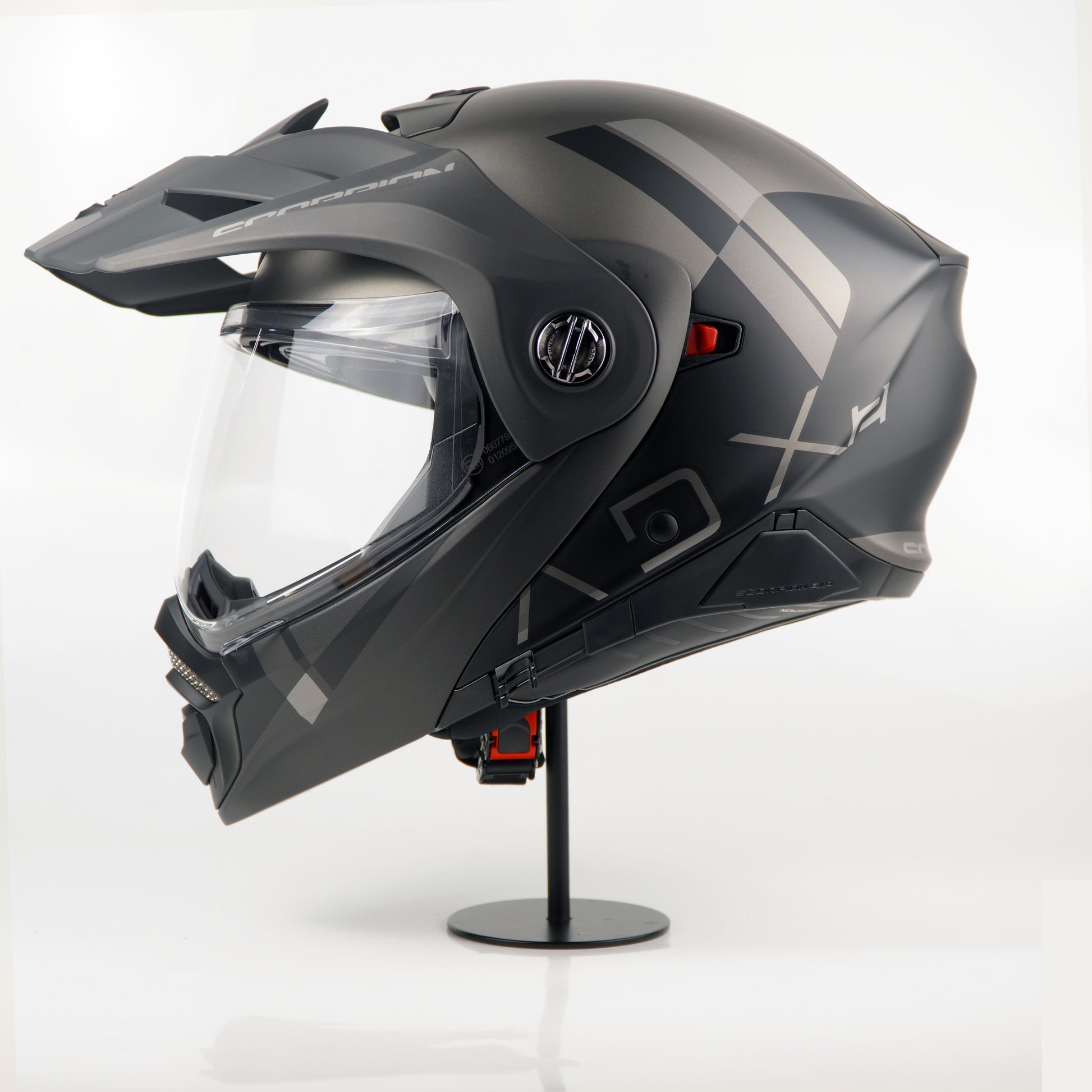 scorpion dual sport helmet Scorpion Helmet ADX-2 (Galane Matte Black/Silver) – Durian Bikers